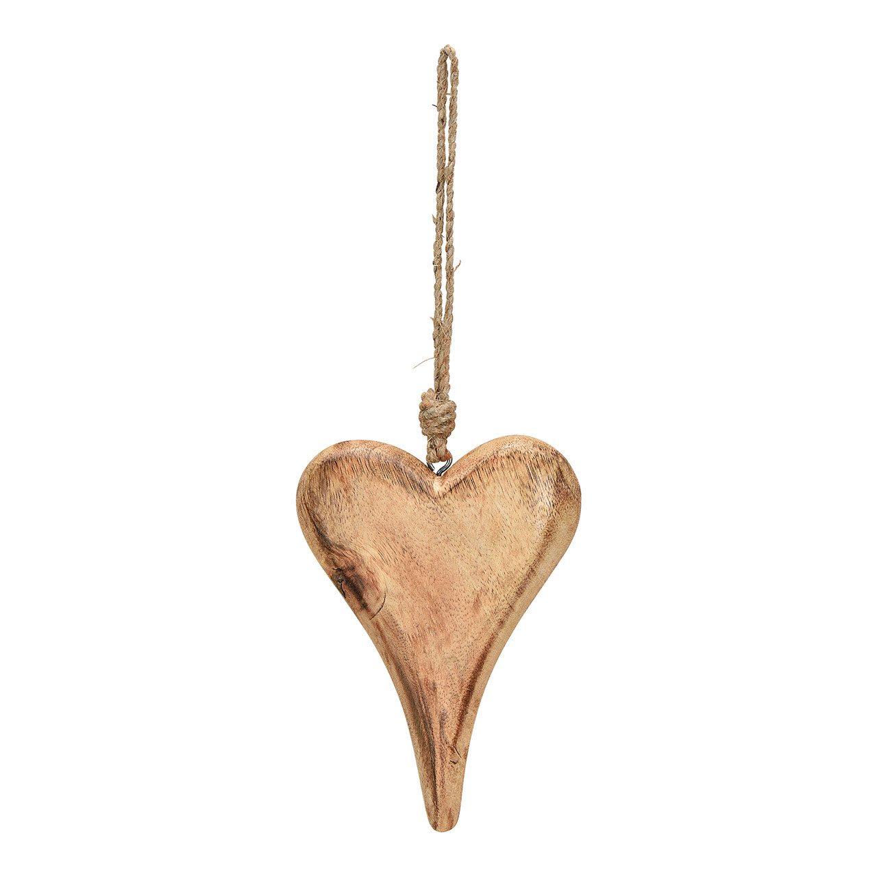 Wurm Herzanhänger Holzherz, Braun, 10x15x2 cm, 10055547 (1-tlg)