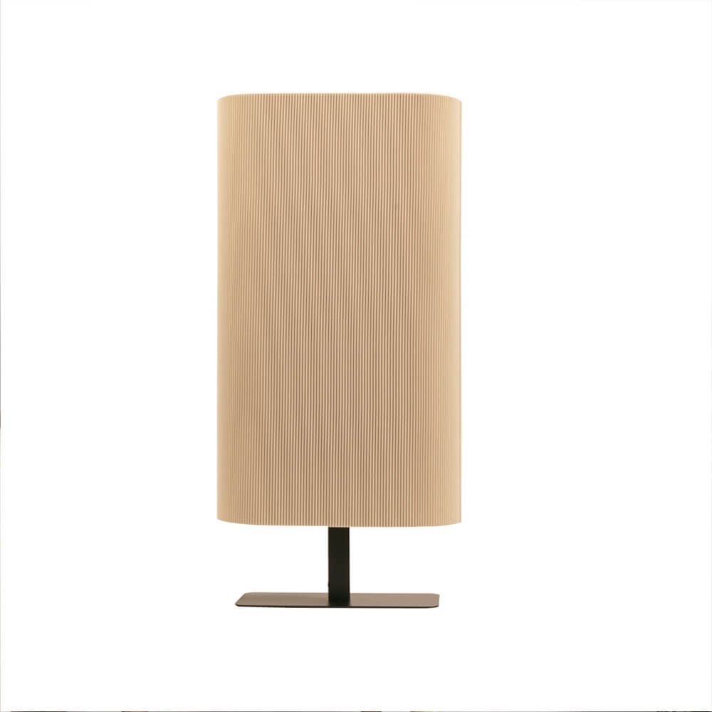 HOME DELUXE Schreibtischlampe Leuchte SUKO, Angenehmes, blendfreies Licht, Tischleuchte mit langem Stoffschirm – Bild 2 von 3