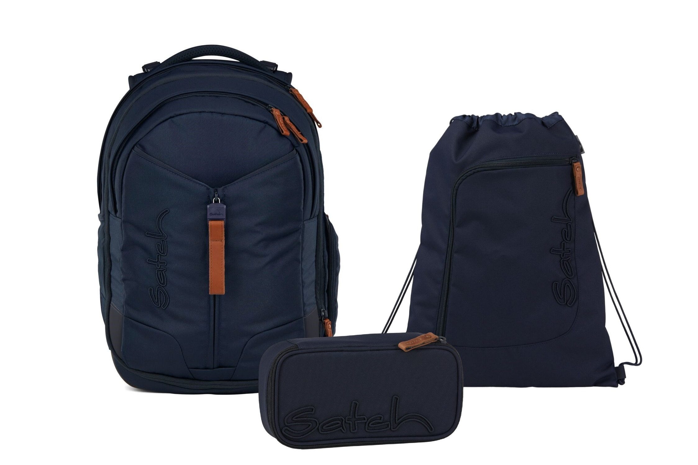 Satch Schulranzen Schulrucksack-Set MATCH Nordic Blue günstig online kaufen