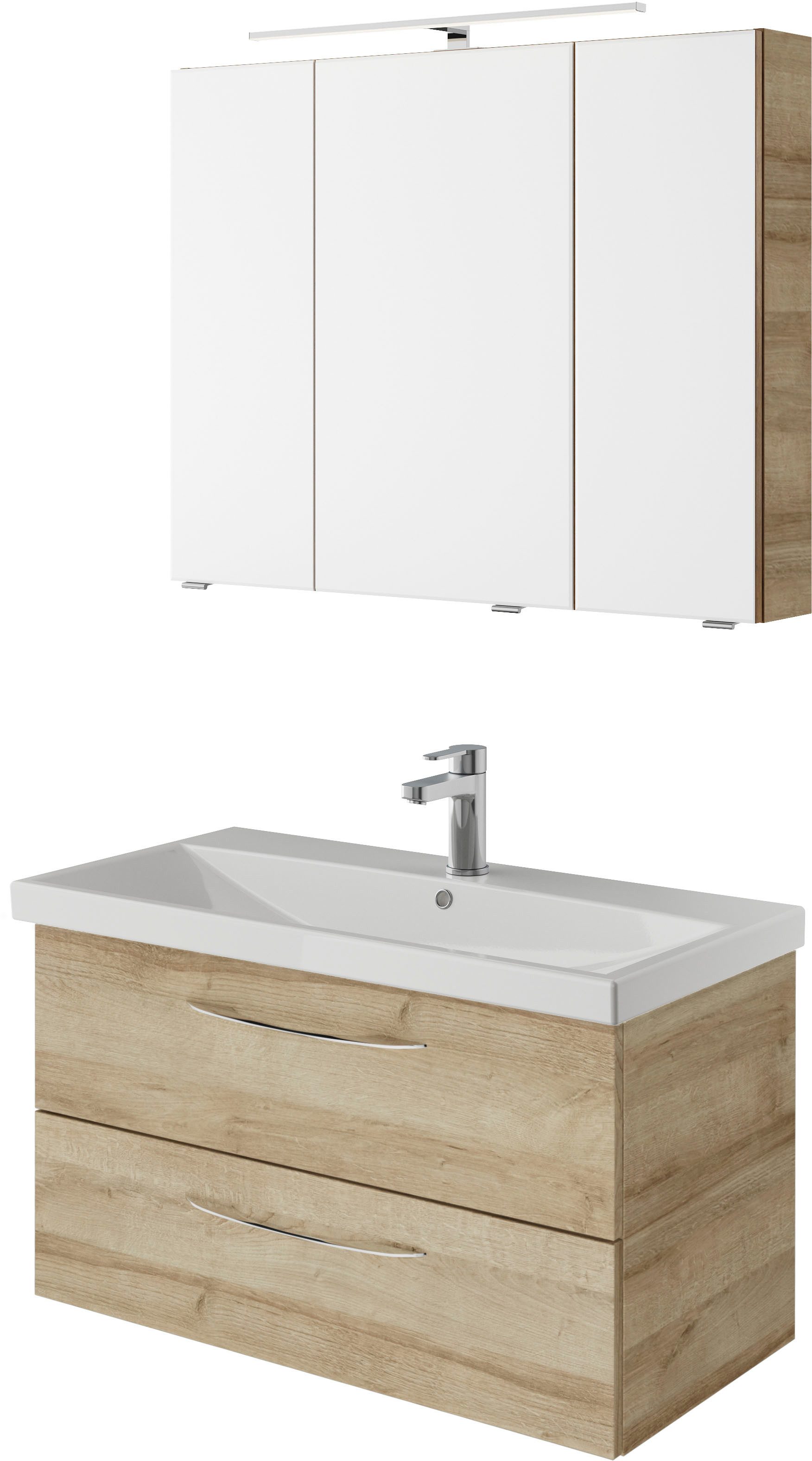 Saphir Badmöbel-Set Serie 4035 2-teilig, Keramikwaschtisch günstig online kaufen