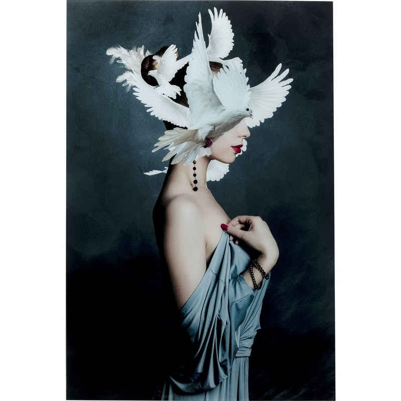 KARE Dekoobjekt Glasbild Mother of Doves 80x120