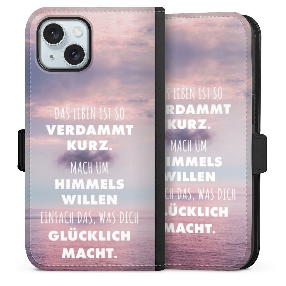 DeinDesign Handyhülle Glück Spruch Statement Das Leben Ist So Verdammt