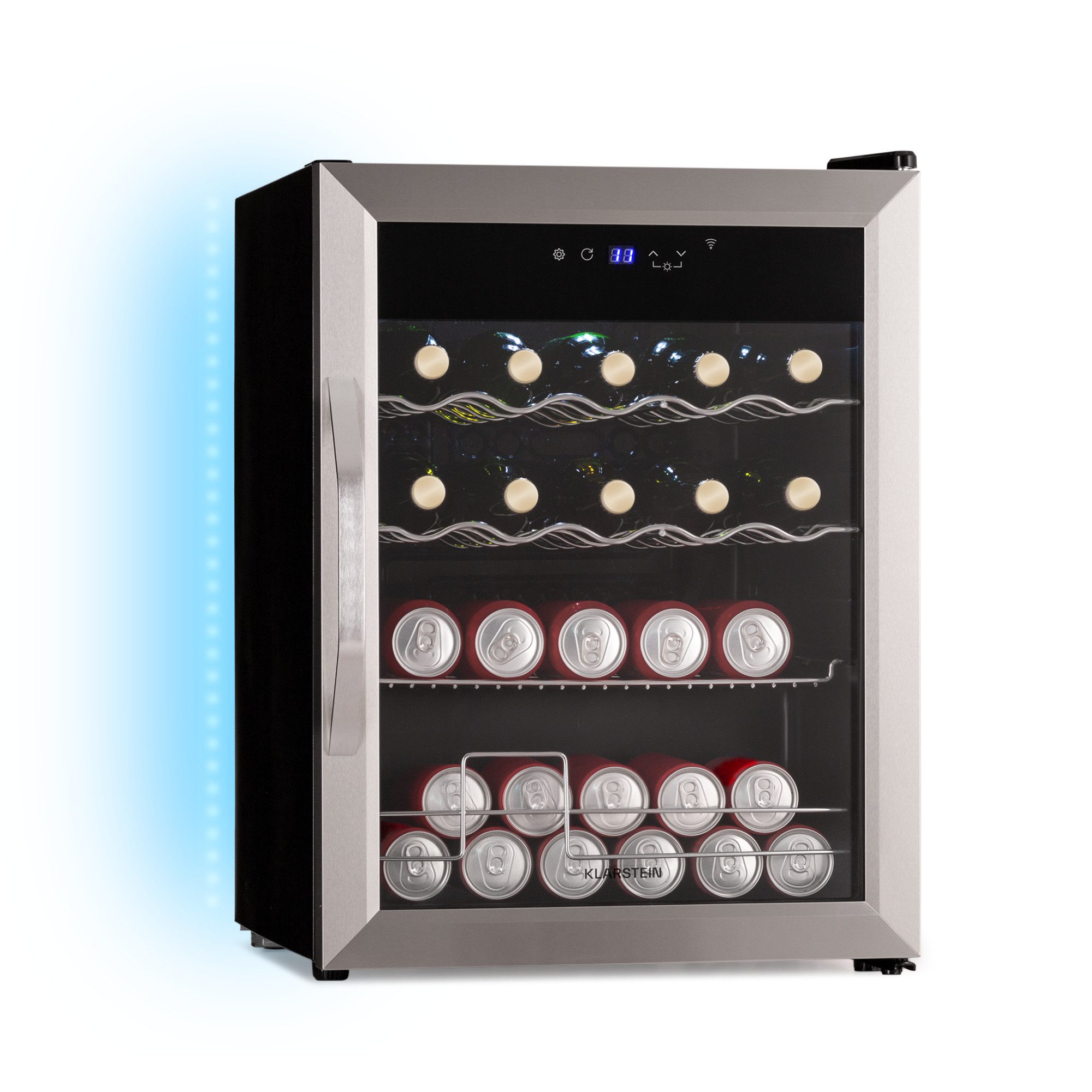 Klarstein Table Top Kühlschrank 10046570, 63.5 cm hoch, 47 cm breit, Bier Hausbar Getränkekühlschrank Hotel Mini Fridge