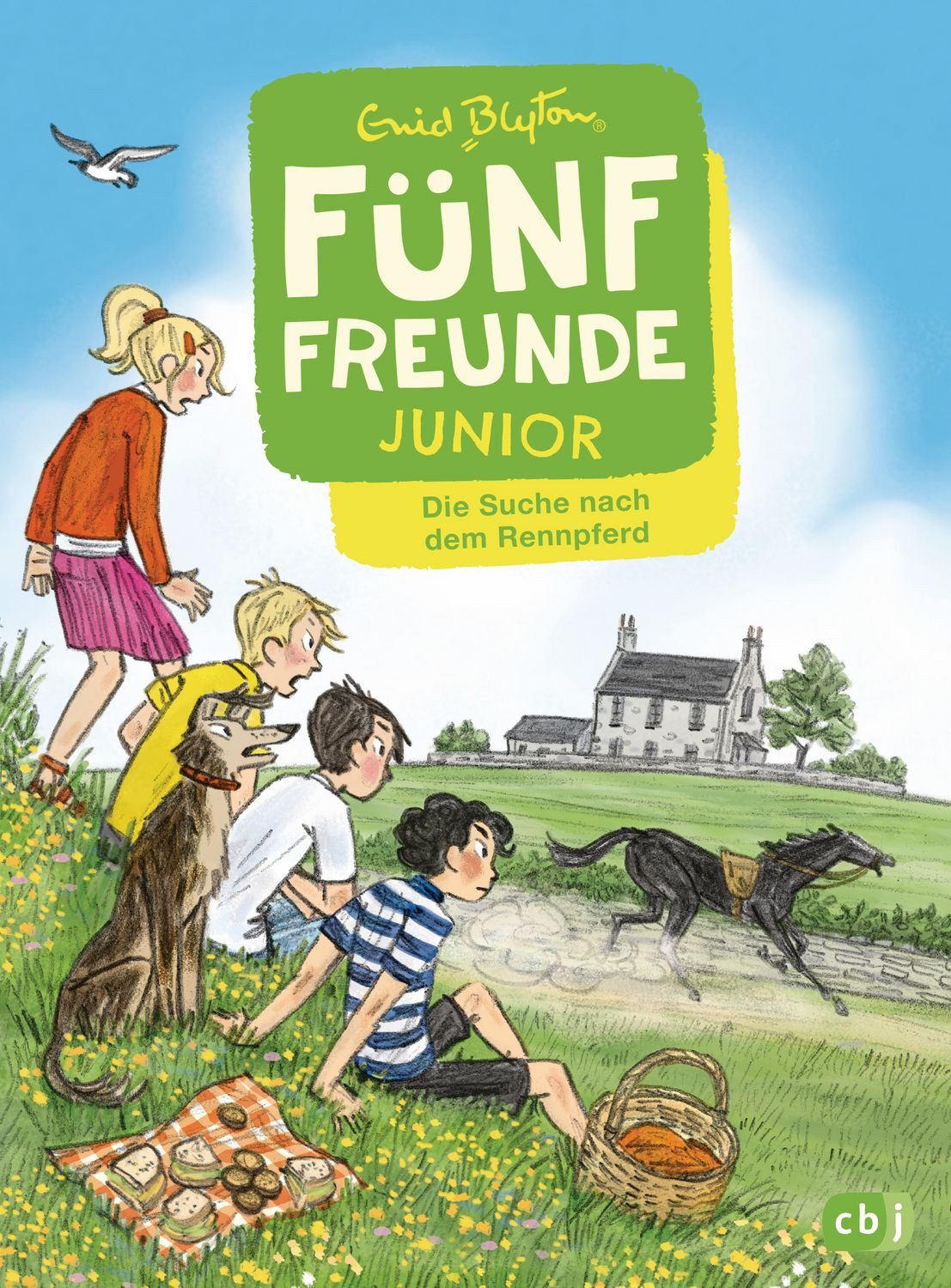 Fünf Freunde JUNIOR - Die Suche nach dem Rennpferd / Enid Blyton, Für Leseanfänger ab 7 Jahren
