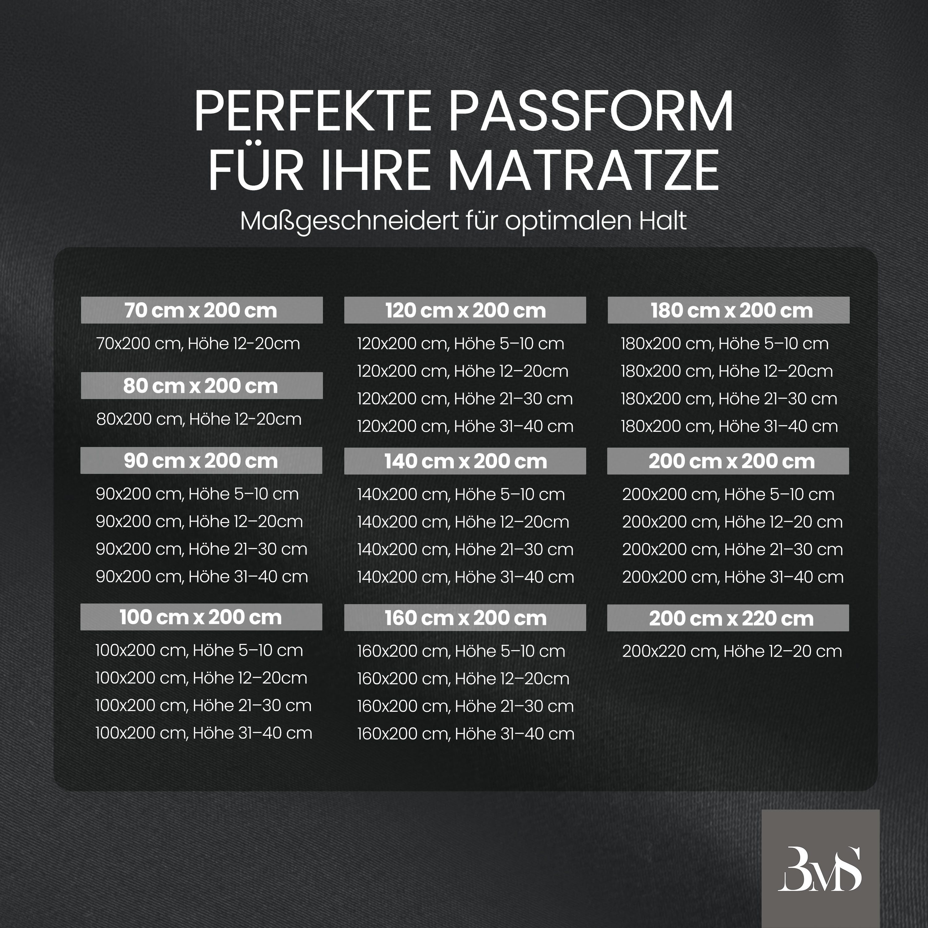 BETTWAESCHE-MIT-STIL Spannbettlaken Mako Satin Spannbettlaken, Matratzenhöhe 31-40 cm, Mako-Satin, Gummizug: rundum, (1 Stück) – Bild 5 von 5