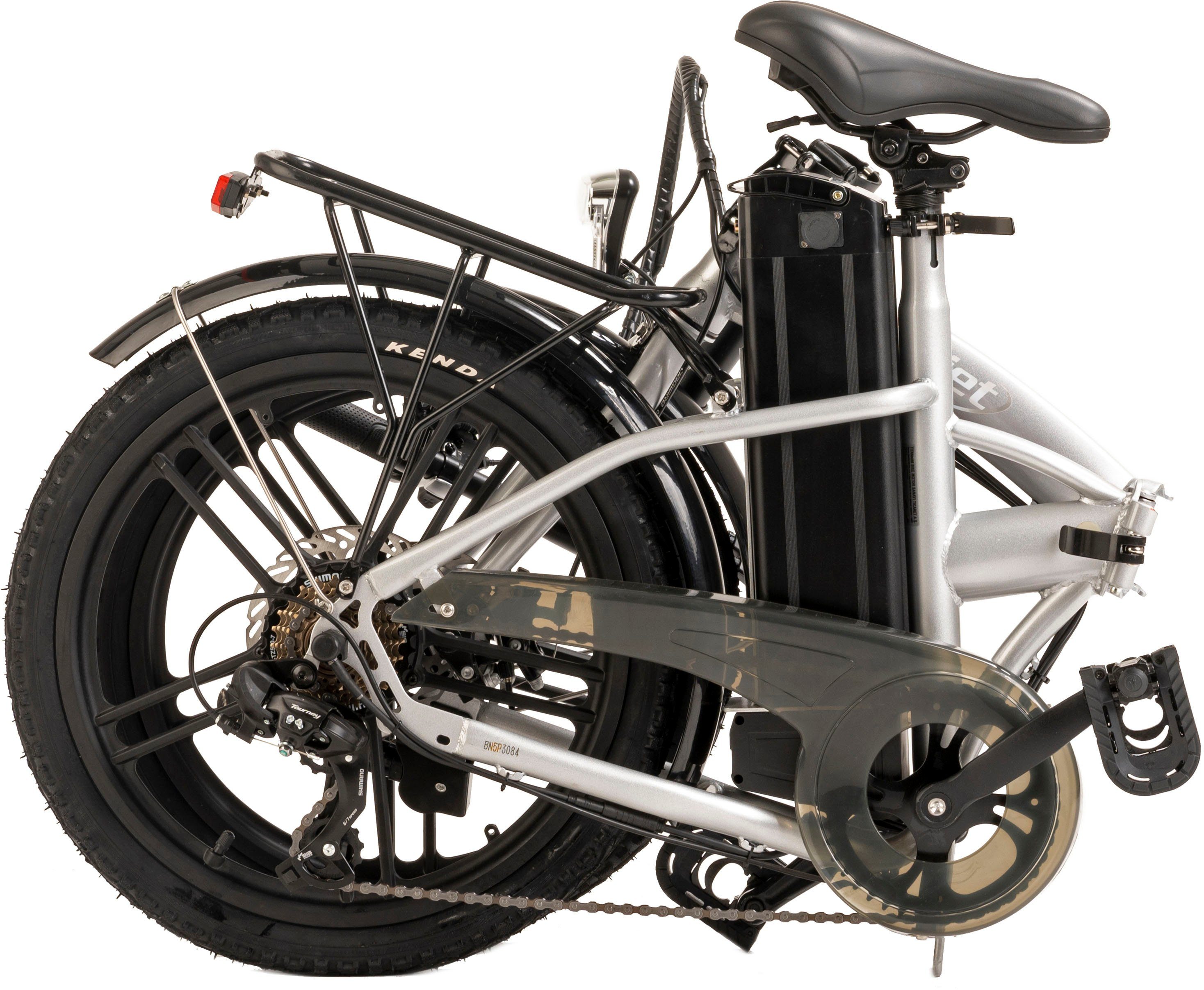Schaltwerk, 7 Gang 360 E-Bike skyjet Shimano Akku Wh 2S, Heckmotor, Kettenschaltung, Tourney