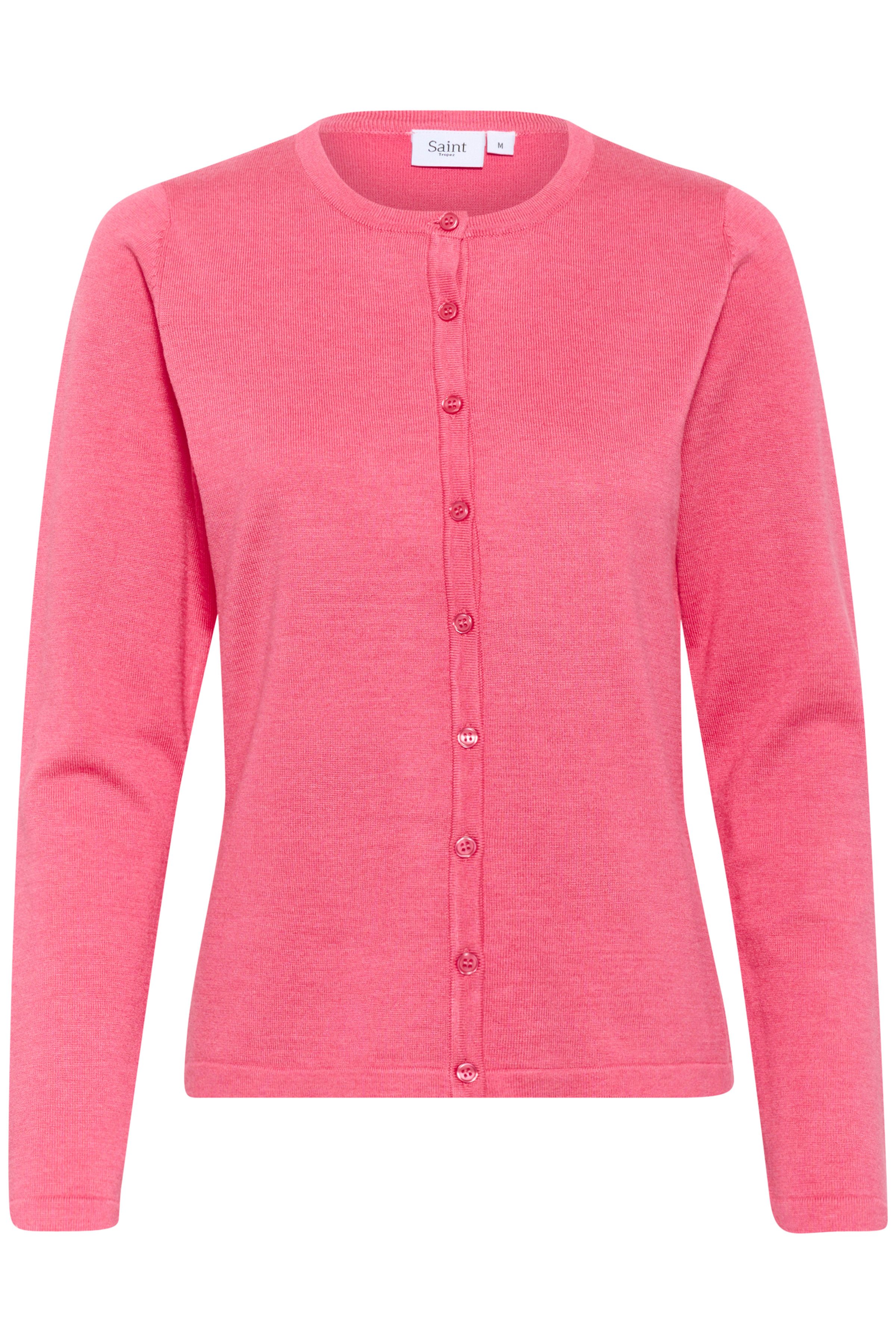 Saint Tropez Strickjacke A8661, MilaSZ R-Neck Cardigan Viskose Feinstrick, günstig online kaufen