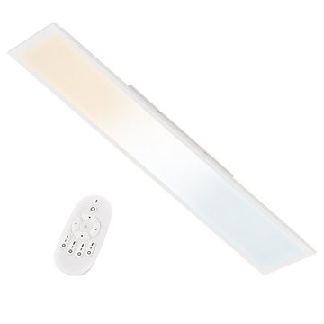 EGLO LED Deckenleuchte Bottazzo 1, Leuchtmittel inklusive, Deckenlampe 100x25 cm, Fernbedienung, dimmbar, Wohnzimmerlampe