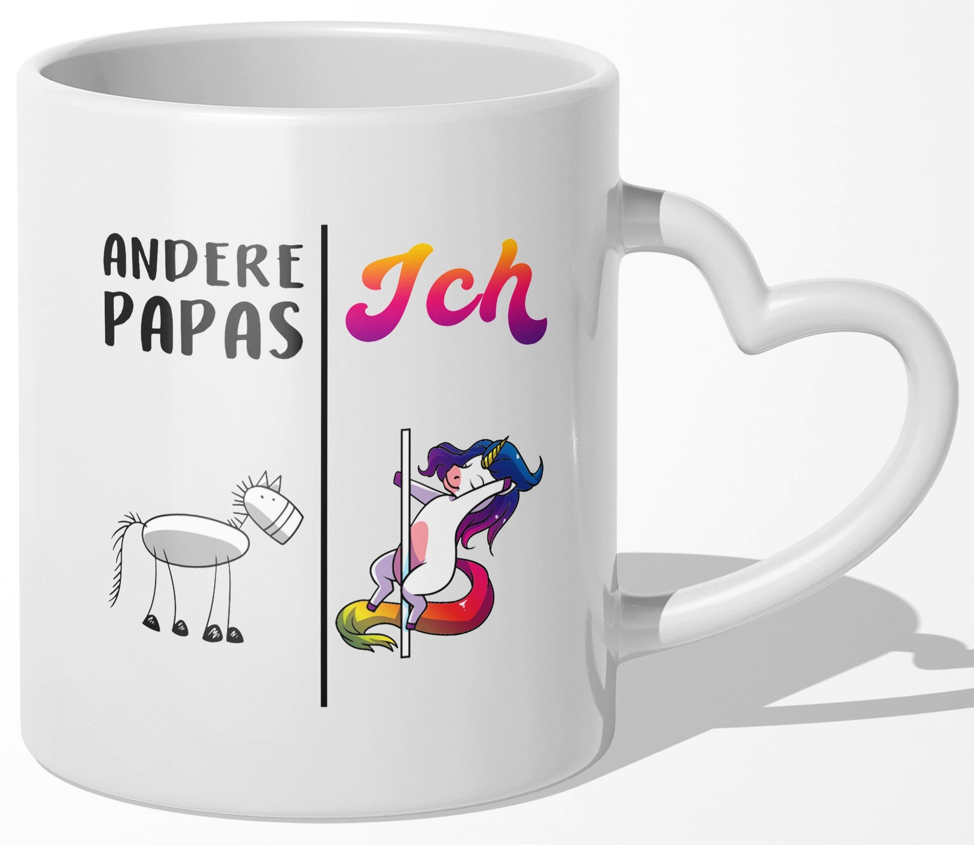22Feels Tasse Papa Geschenk Vatertag Vater Geburtstag Herrentag Männer Weihnachten, Keramik, Made In Germany, Spülmaschinenfest, Herzhenkel