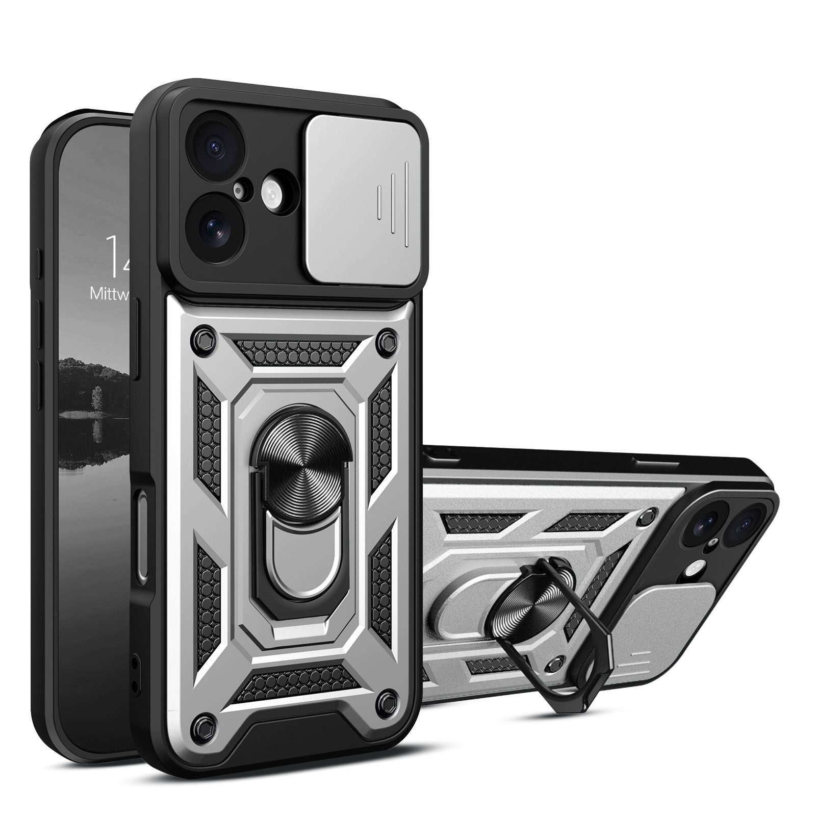 Tec-Expert Handyhülle Outdoor Cover Hülle für Apple iPhone 17, Premium Hülle mit Kameraschutz aus verstärktem Polycarbonat