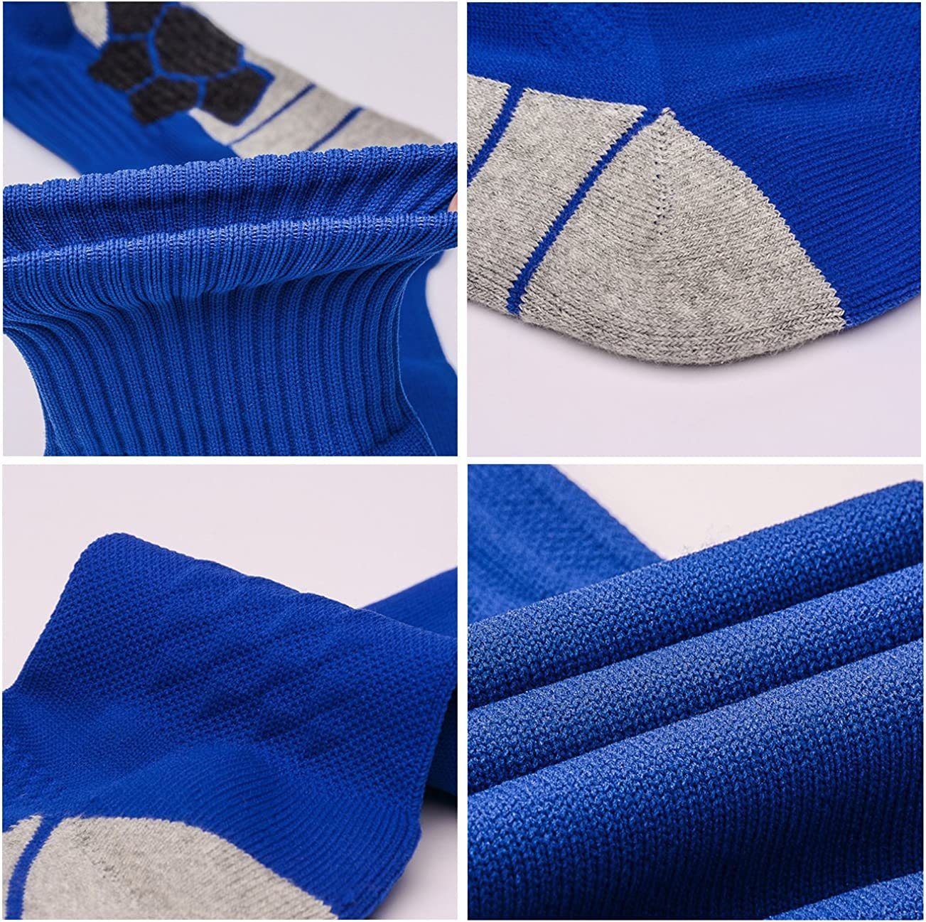 DEBAIJIA Fußball Stutzenstrümpfe Unisex Fußballsocken Sportsocken Knie Lang Atmungsaktiv