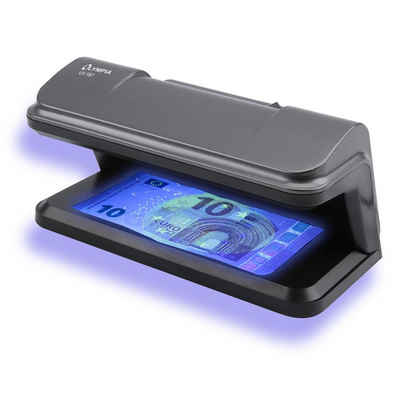 OLYMPIA OFFICE Geldscheinprüfgerät UV 587, USB Prüfgerät, Lampe mit UV, schwarz
