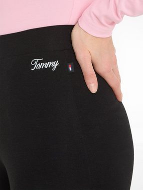 Tommy Jeans Strickhose TJW FLARED SCRIPT KNIT PANT mit Tommy-Schriftzug