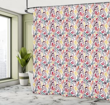 Abakuhaus Duschvorhang Moderner Digitaldruck mit 12 Haken auf Stoff Wasser Resistent Breite 175 cm, Höhe 180 cm, Retro Vintage Cocktails Motive Kunst