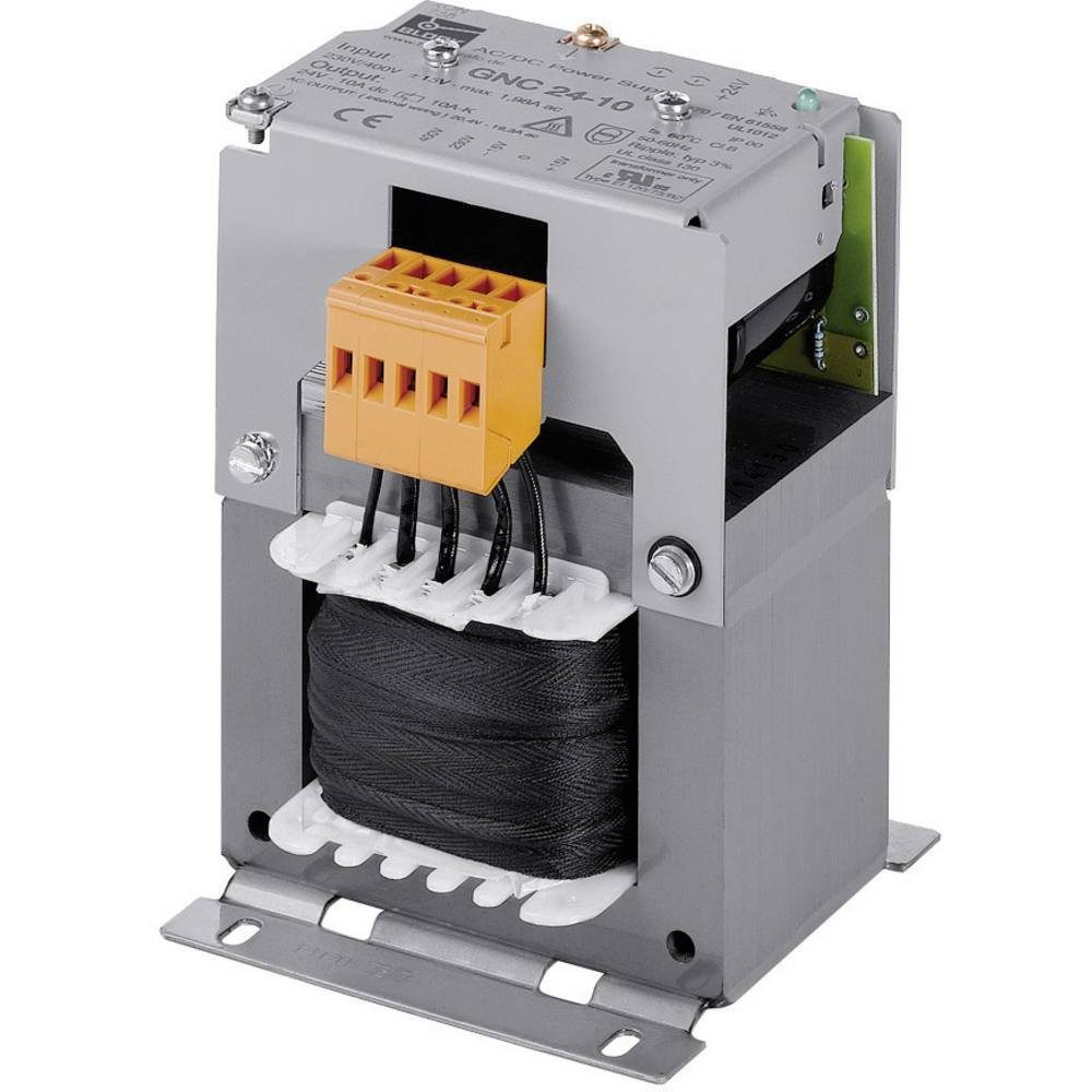 Block Einphasige ungeregelte Gleichstromversorgung GNC GNC 24-10 Hutschienen-Netzteil