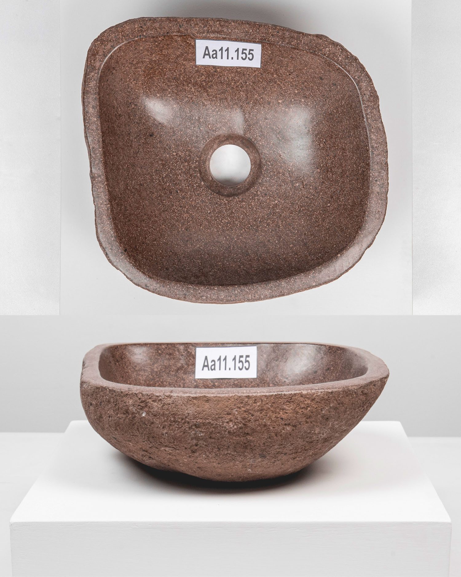 wohnfreuden Aufsatzwaschbecken Naturstein Waschbecken 30 cm (Kein Set), 493_Aa11.155