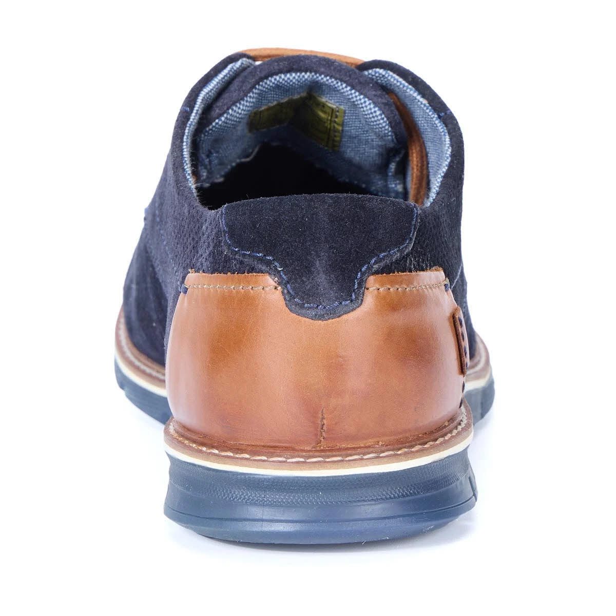 bugatti M Lace-up Leather blue Schnürschuh