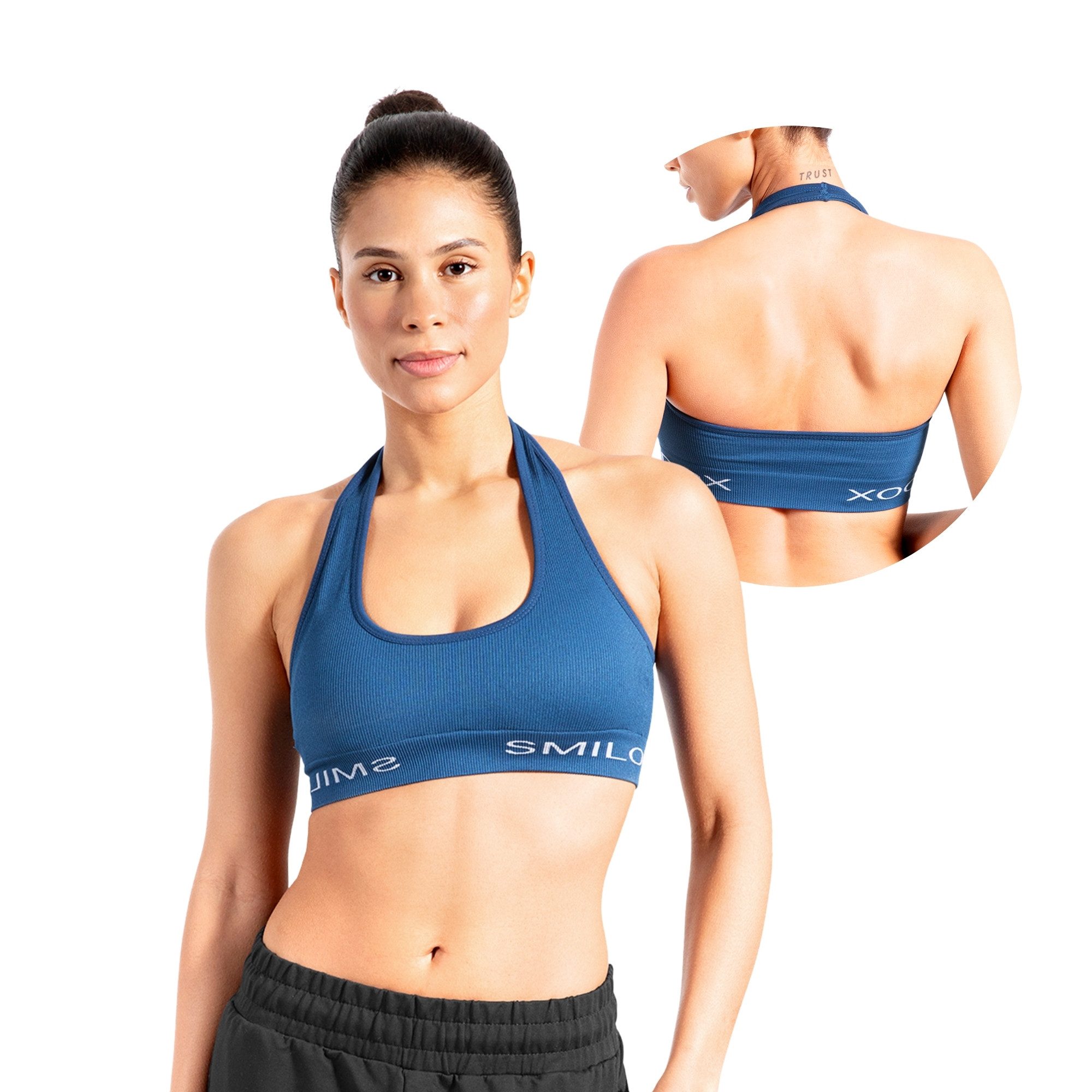 Smilodox Sport-BH Azura, Seamless Sport Top Rückenfrei Starker Halt Fitness günstig online kaufen