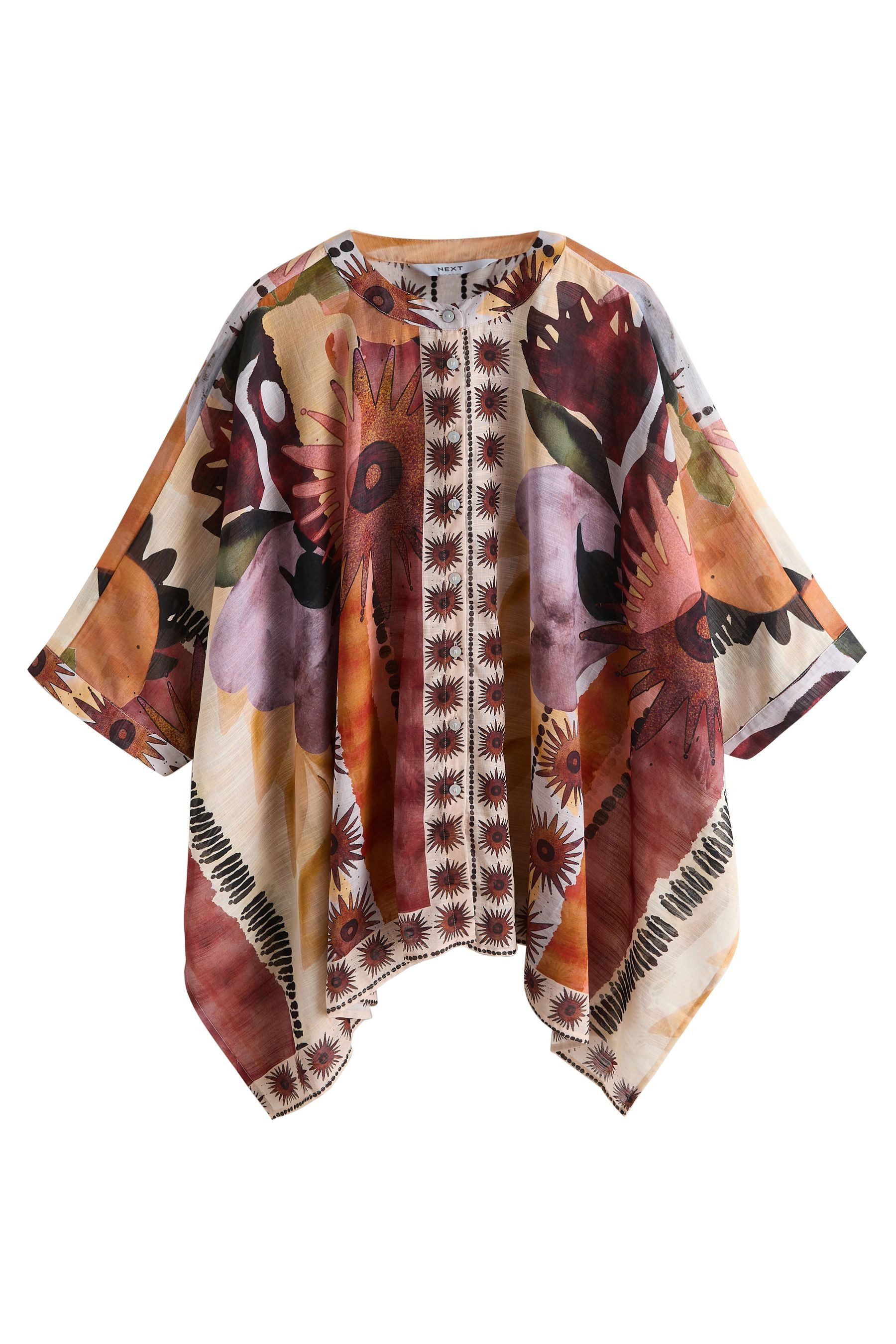 Next Kaftan Kaftanhemd-Cover-up mit Print (1-tlg)