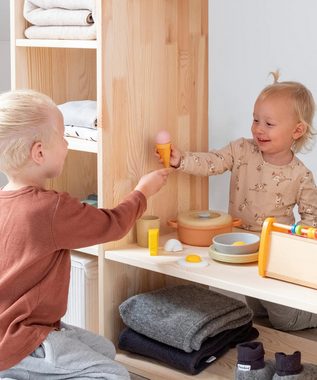 Ehrenkind Kinderkleiderschrank Montessori, Kiefer Natur, FSC zertifiziert (Kinderregal, Garderobenschrank) Kleiderschrank Kinderzimmer, Kindergarderobe