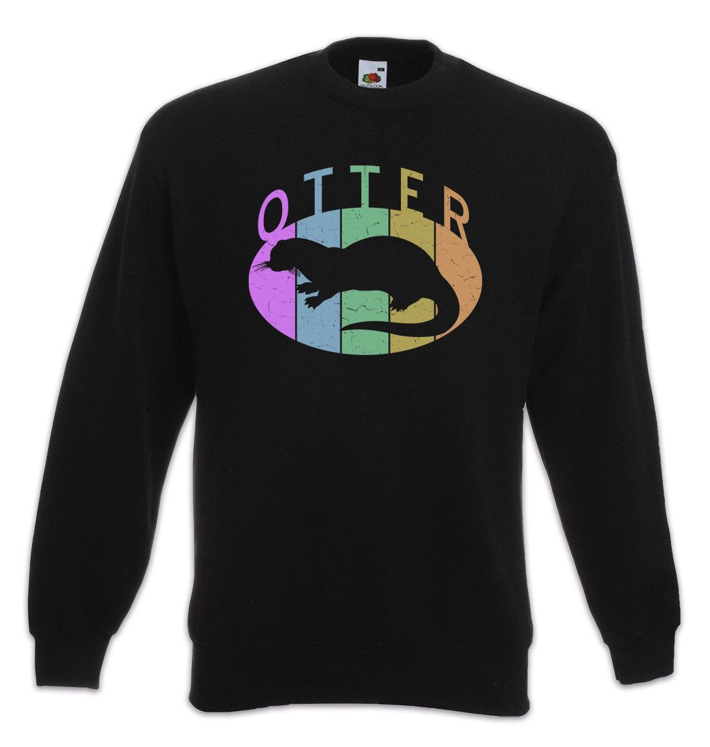 Sweatshirt Otter C Sweatshirt Vintage Wildlife lontra Nutria Fischotter Seeotter