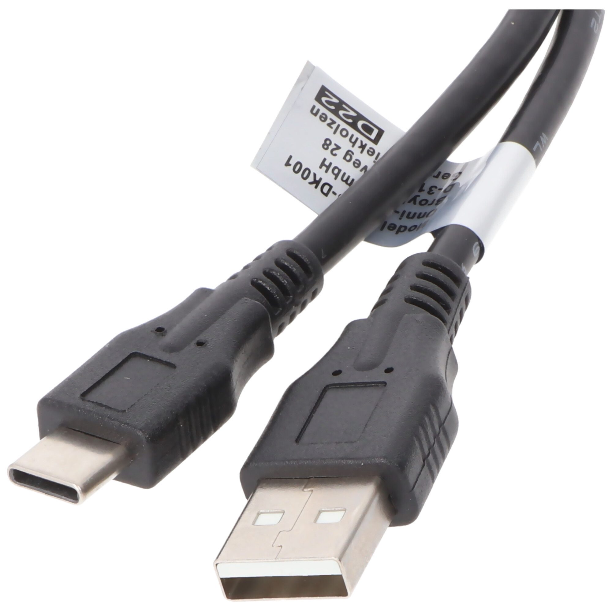 AccuCell AccuCell Datenkabel - 3A USB Type C (USB-C) Stecker auf USB A (USB-A USB-Kabel