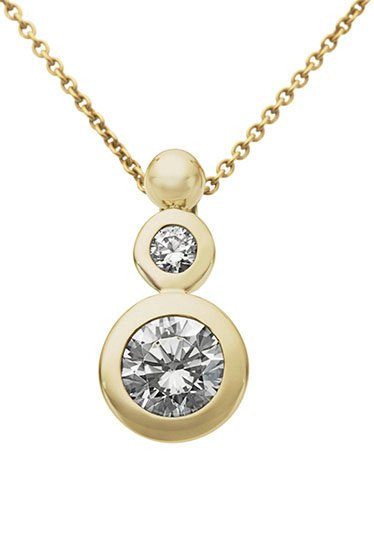 Firetti Kettenanhänger Schmuck Geschenk Gold 333 Halsschmuck Anhänger für Halskette, mit Zirkonia (synth)