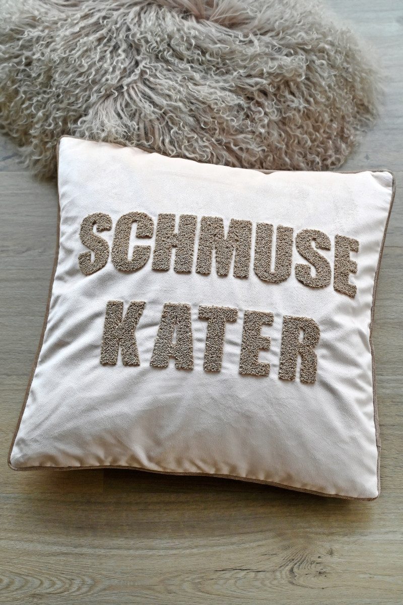 pad home design concept gmbh Kissenhüllen Kissenhülle - SCHMUSEKATER - sand