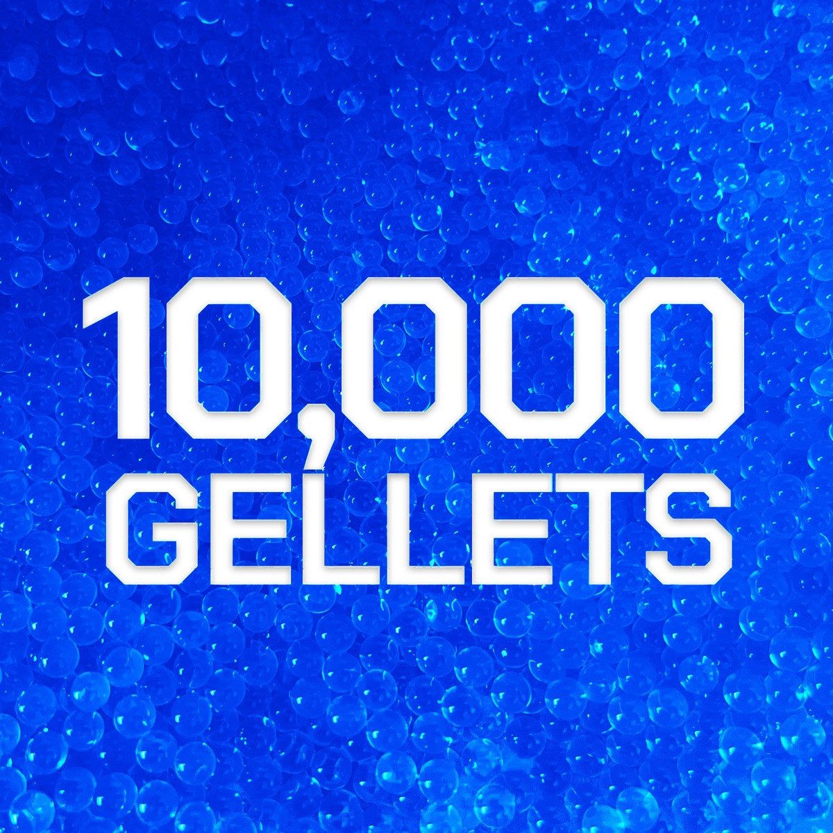 Gel Blaster Blaster Gellets Munition Blau 10K 10.000 Schuss (10.000 Gellets), Gelkugeln Munitionspack Nachfüllpack Gel Gewehr Gun Blaster Kugeln