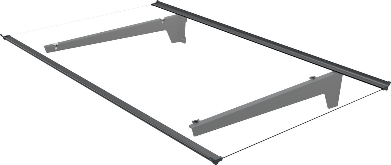 Trend Line Vordach TrendLine Vordach Nizza Aluminum schwarz 140 x 90