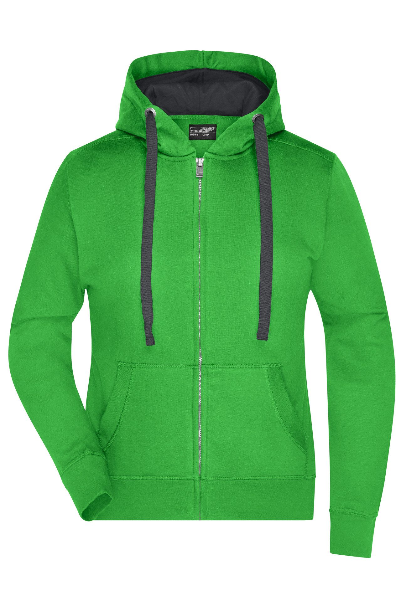 James & Nicholson Sweatjacke Hochwertige Damen Kapuzenjacke wasser- und schmutzabweisend JN594 Damen Sweatjacke Bionic