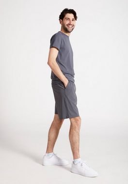 SPORTKIND Funktionsshirt Tennis T-Shirt Rundhals Herren & Jungen grau