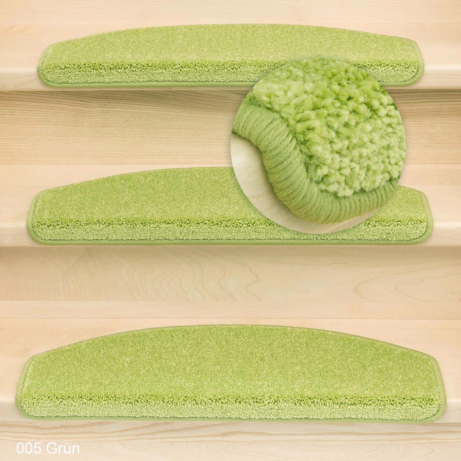 Metzker® Stufenmatte Stufenmatten Pegasus Halbrund Einzeln und SparSet´s, halbrund, Höhe: 8 mm, 15 Stück im Set - Grün