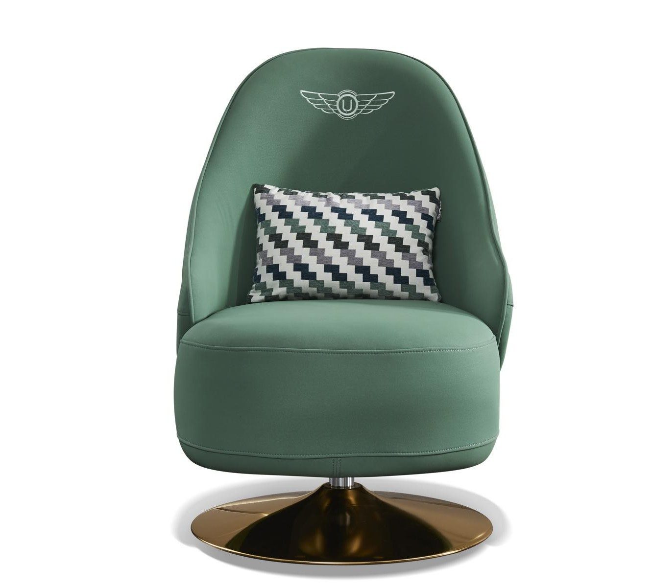 Xlmoebel Drehsessel Design Lounge Sofa aus Leder für Luxus-Relax und TV Genuss (1-St., Lounge Sessel), Made in Europa