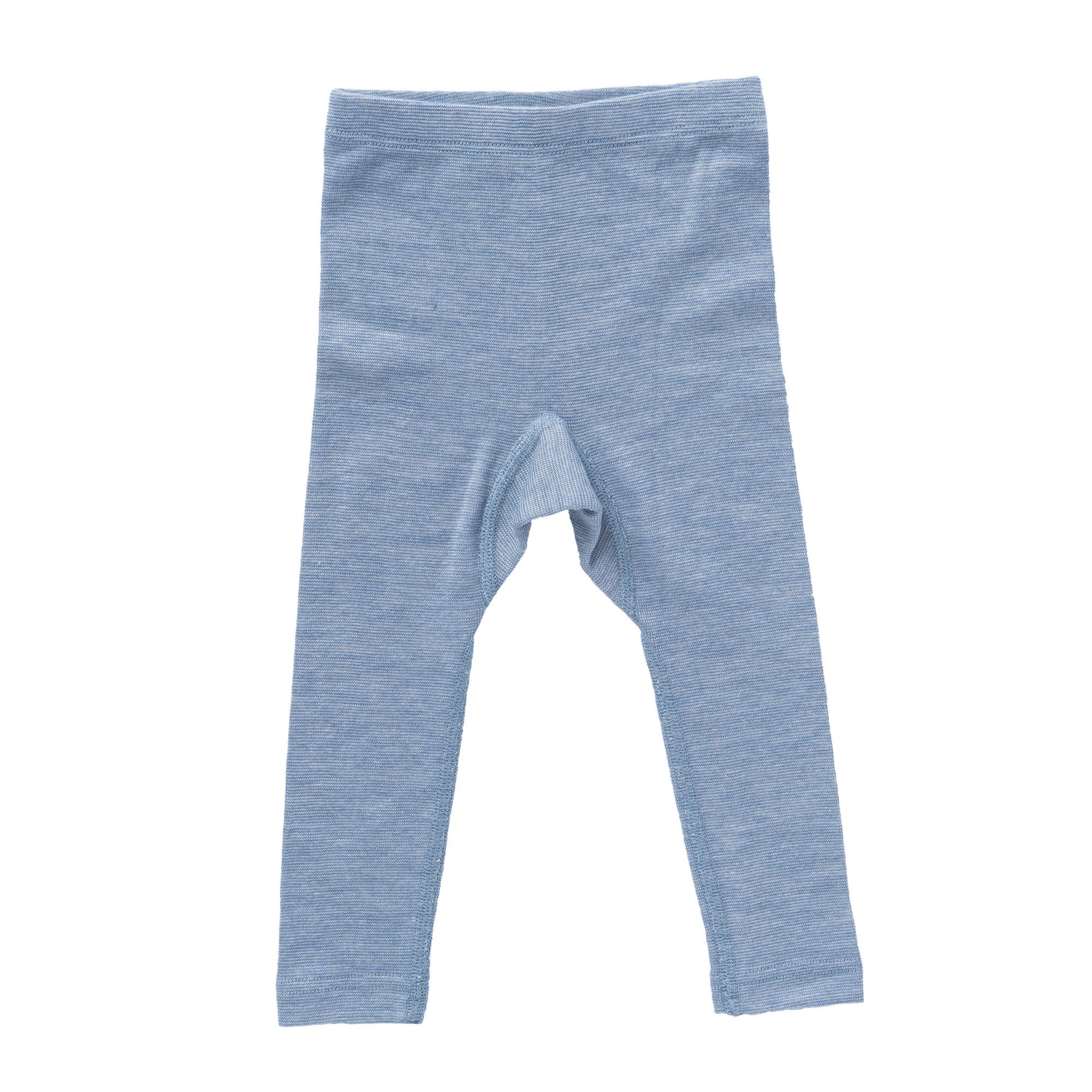 Baumwolle-Wolle-Seide Baumwolle, Hellblau Baby Leggings, Organic Wear Wolle Bio People Leggings Bio