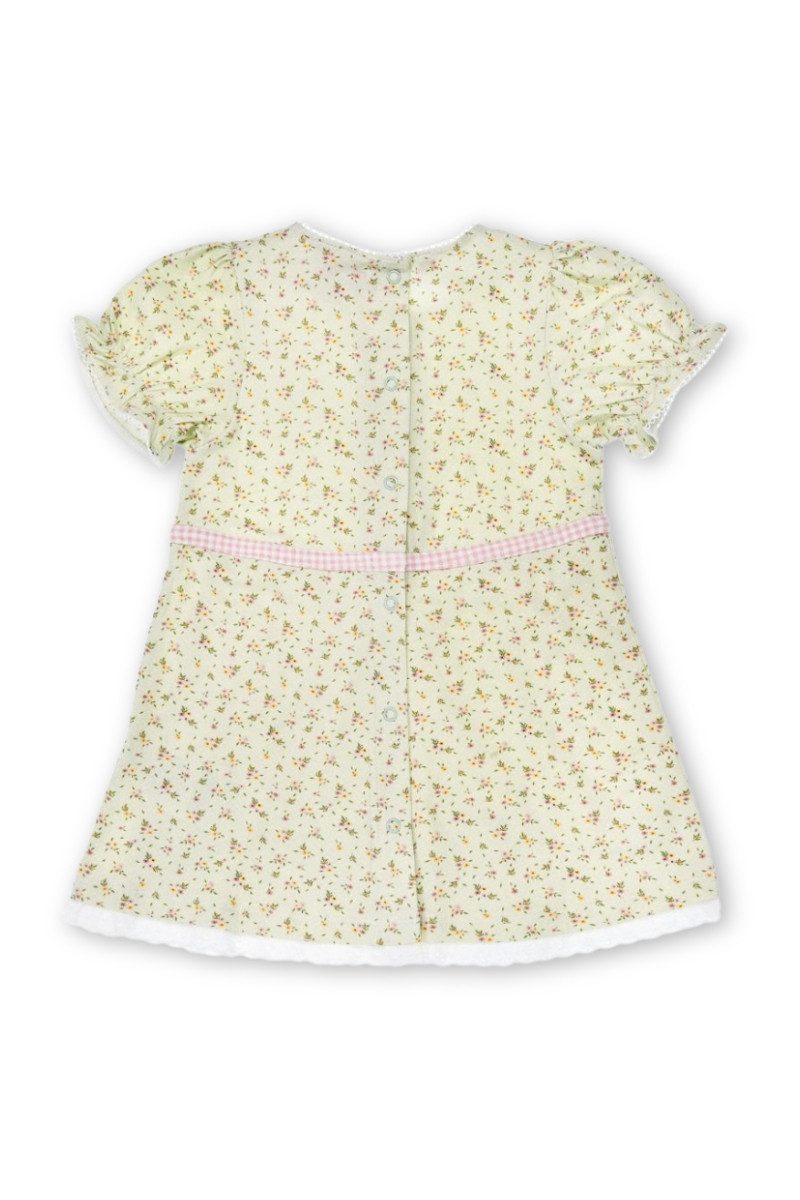 BONDI Trachtenkleid Dirndlkleid Baby/Kind - BLÜMCHEN - hellgrün/geblümt