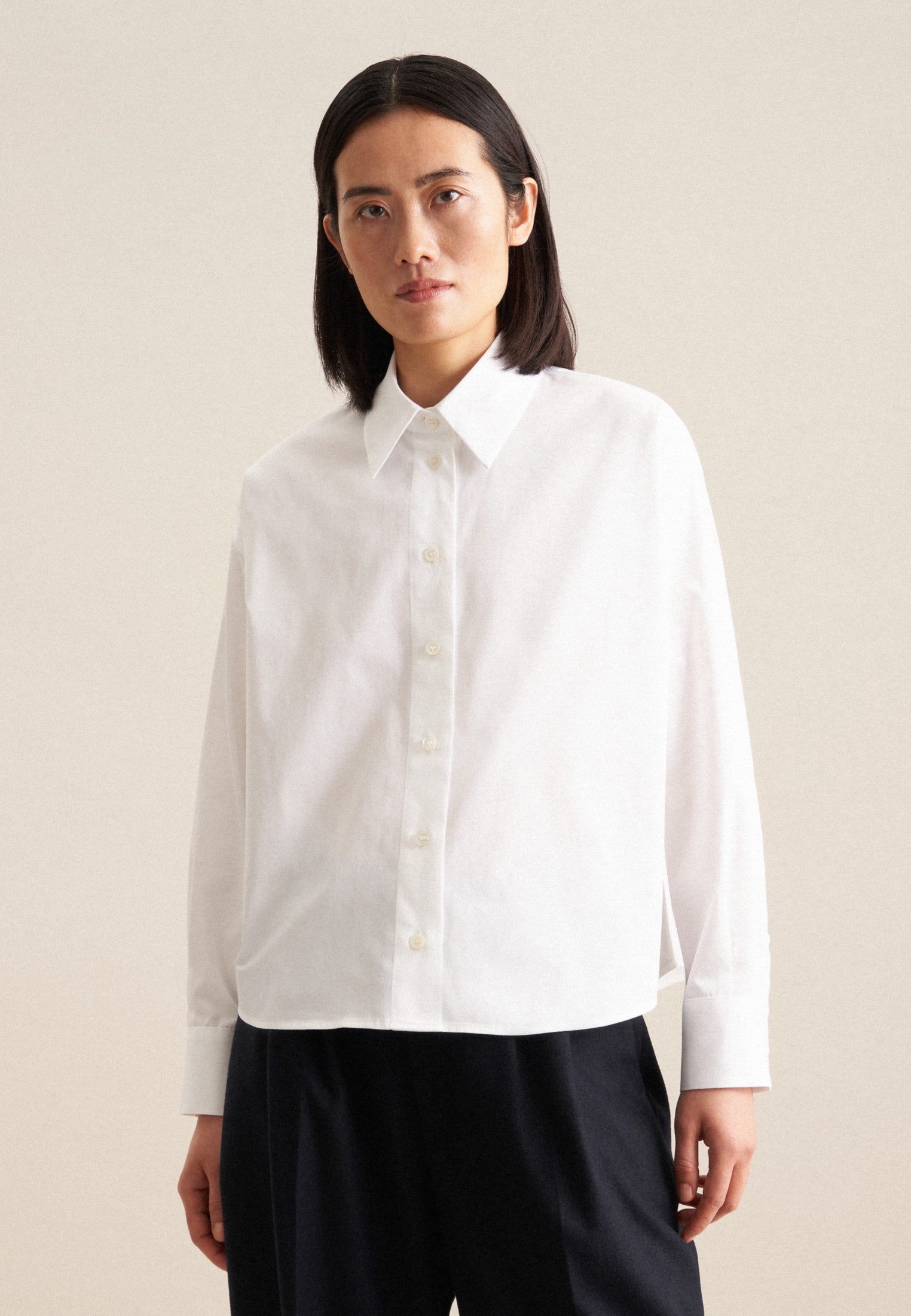 seidensticker Hemdbluse Schwarze Rose 1/1 Kragen Uni günstig online kaufen