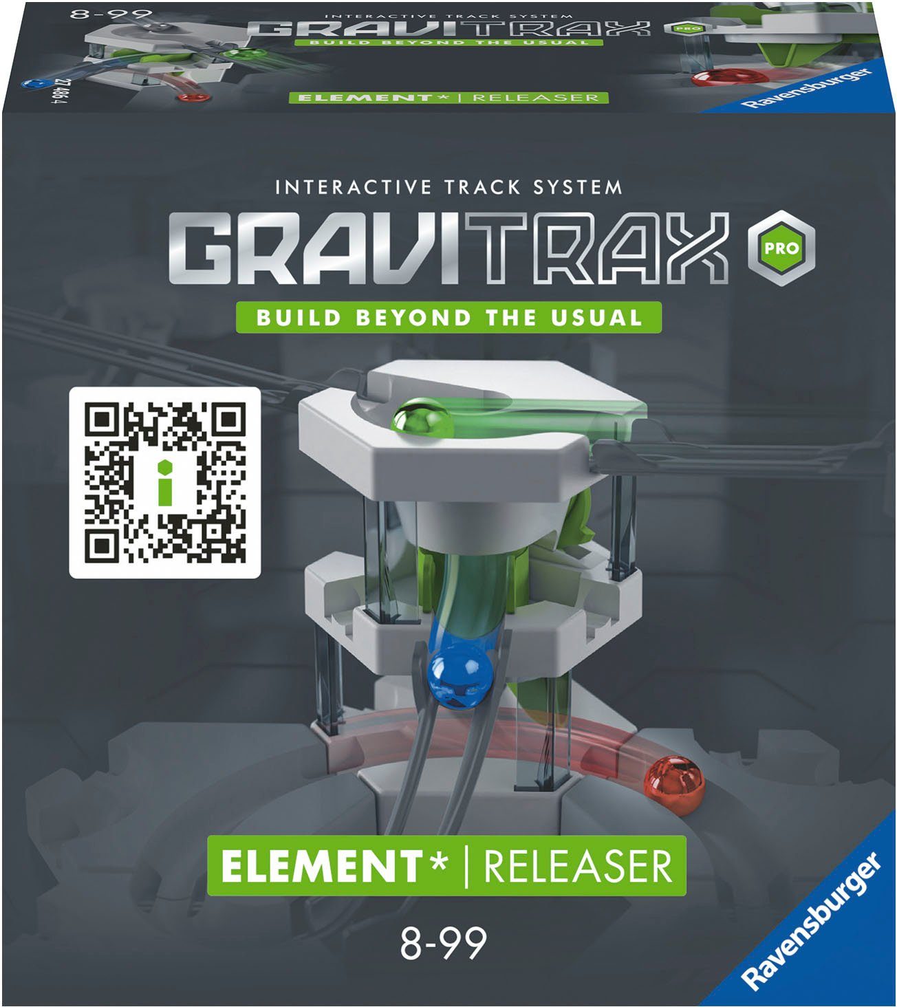Ravensburger Kugelbahn-Bausatz GraviTrax PRO Element Releaser, Made in Europe