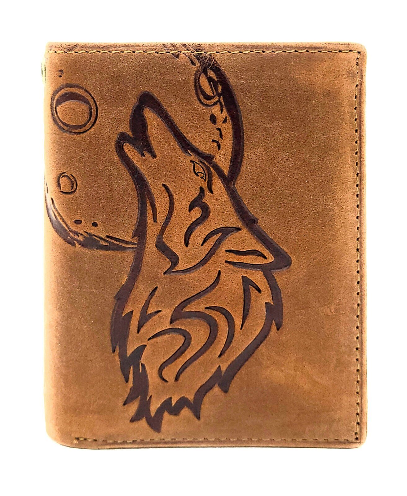 JOCKEY CLUB Geldbörse echt Leder Portemonnaie mit RFID Schutz heulender Wol günstig online kaufen