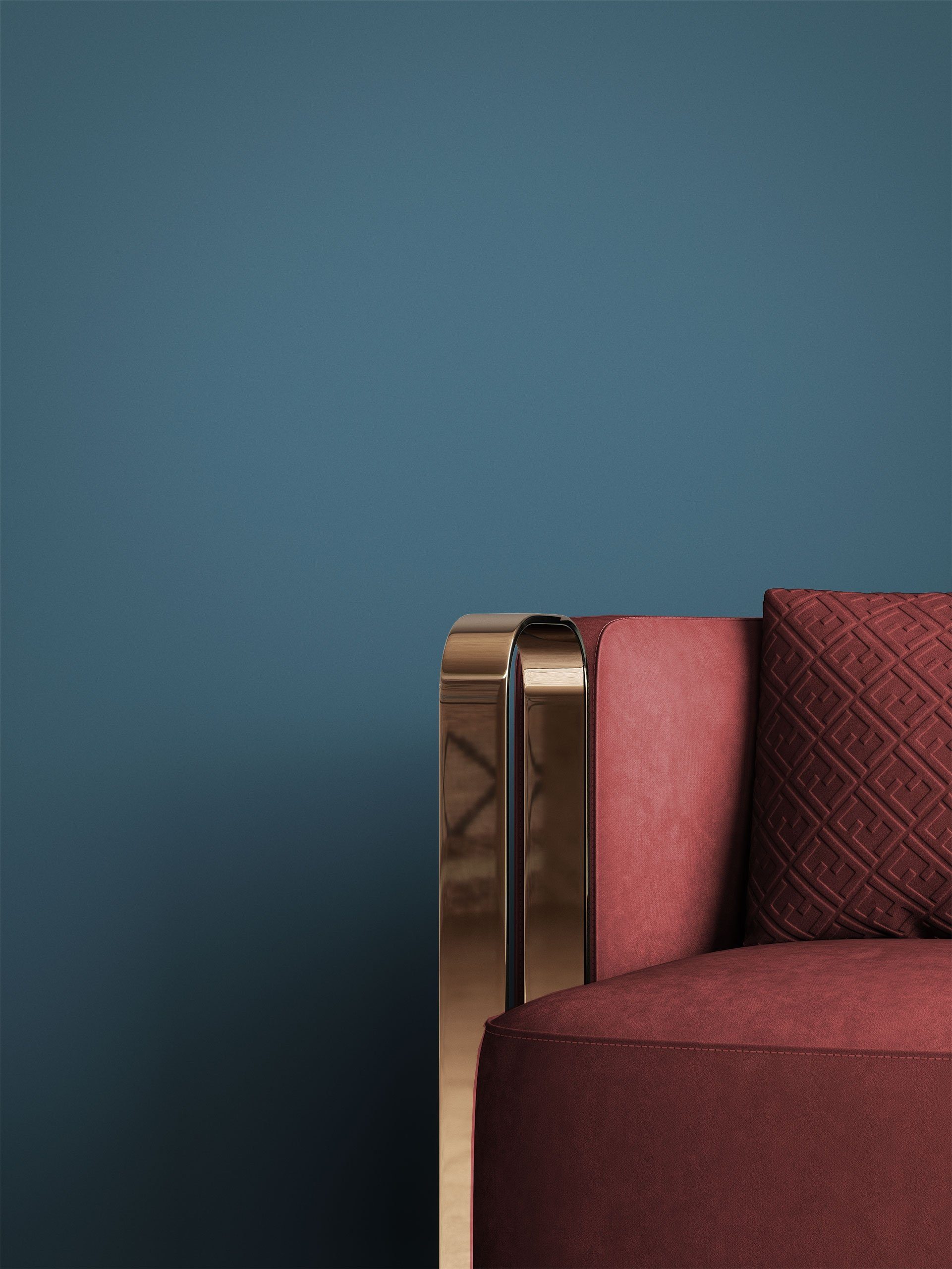 Newroom Vliestapete, Blau Tapete Modern Unifarbe günstig online kaufen