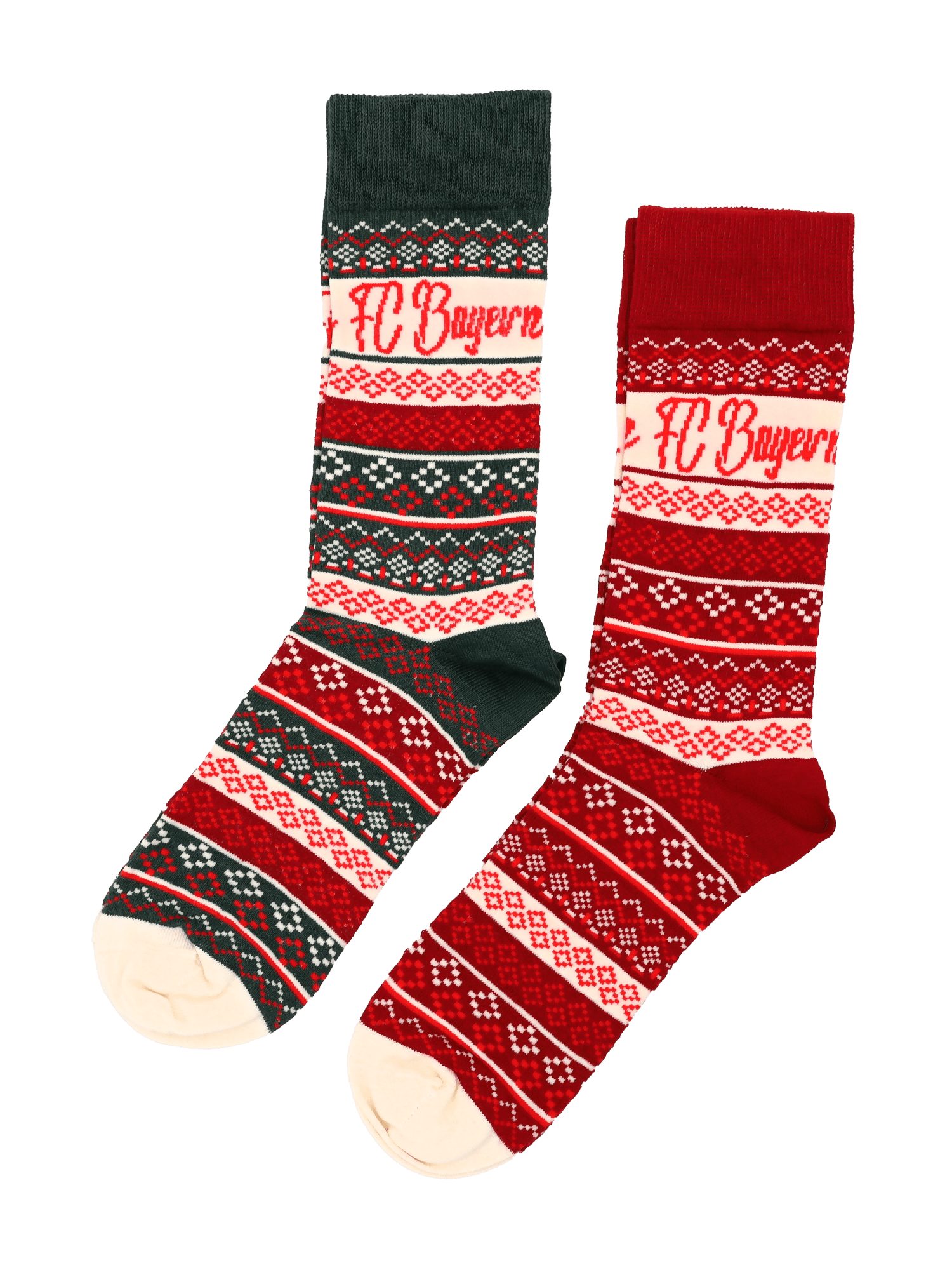FC Bayern München Socken FC Bayern München, Socken 2er-Set Winter, Unisex, Mehrfarbig