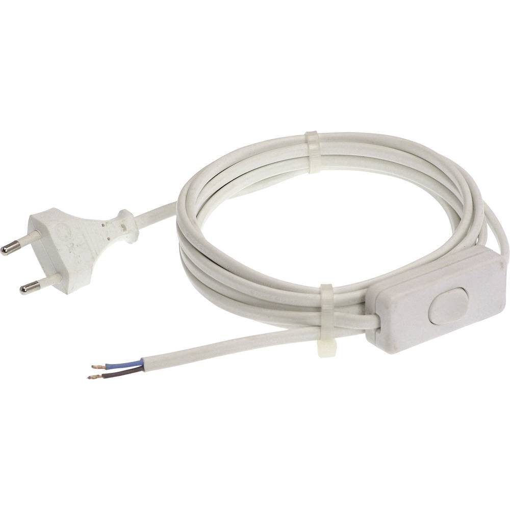 as - Schwabe Euro Anschlussleitung 3m 70631 Stromkabel, mit Zwischenschalter