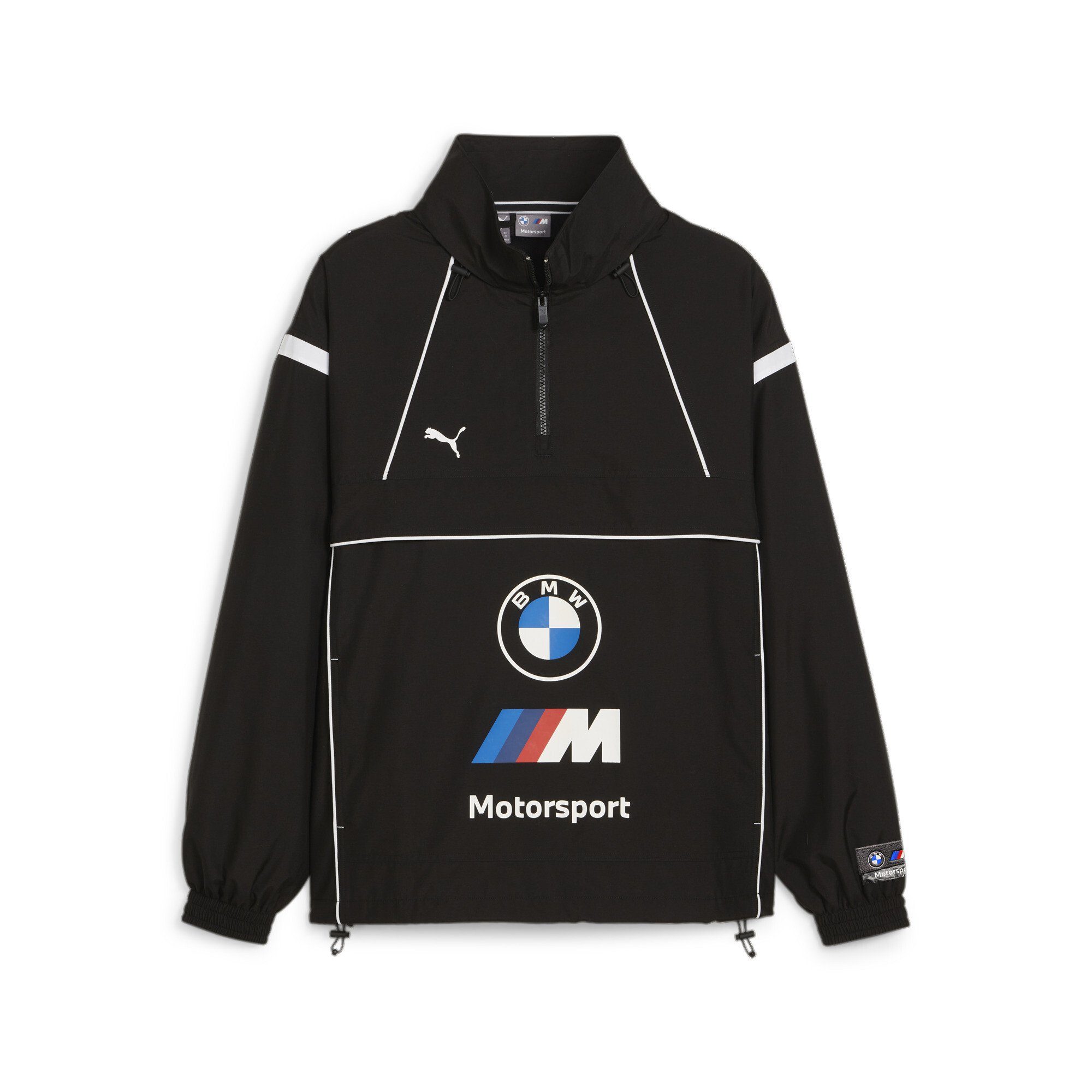 PUMA Trainingsjacke BMW M Motorsport Race Jacke Herren, Verstellbare Taille  mit Kordelzug
