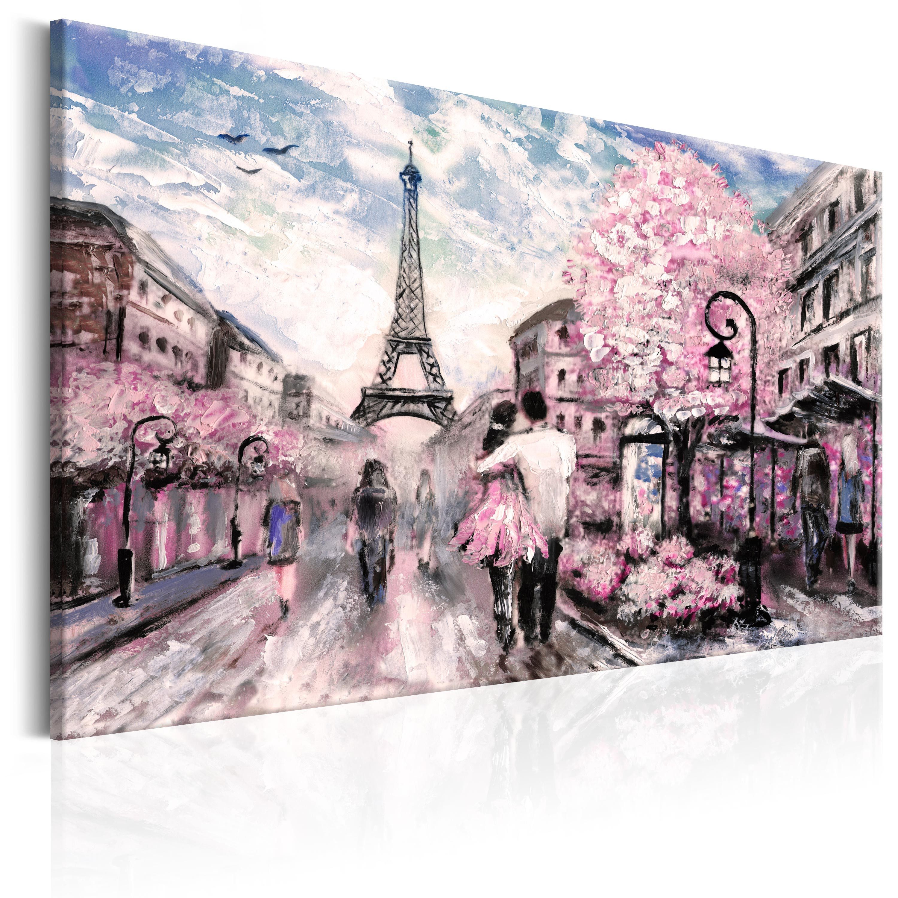 Artgeist Wandbild Pink Paris