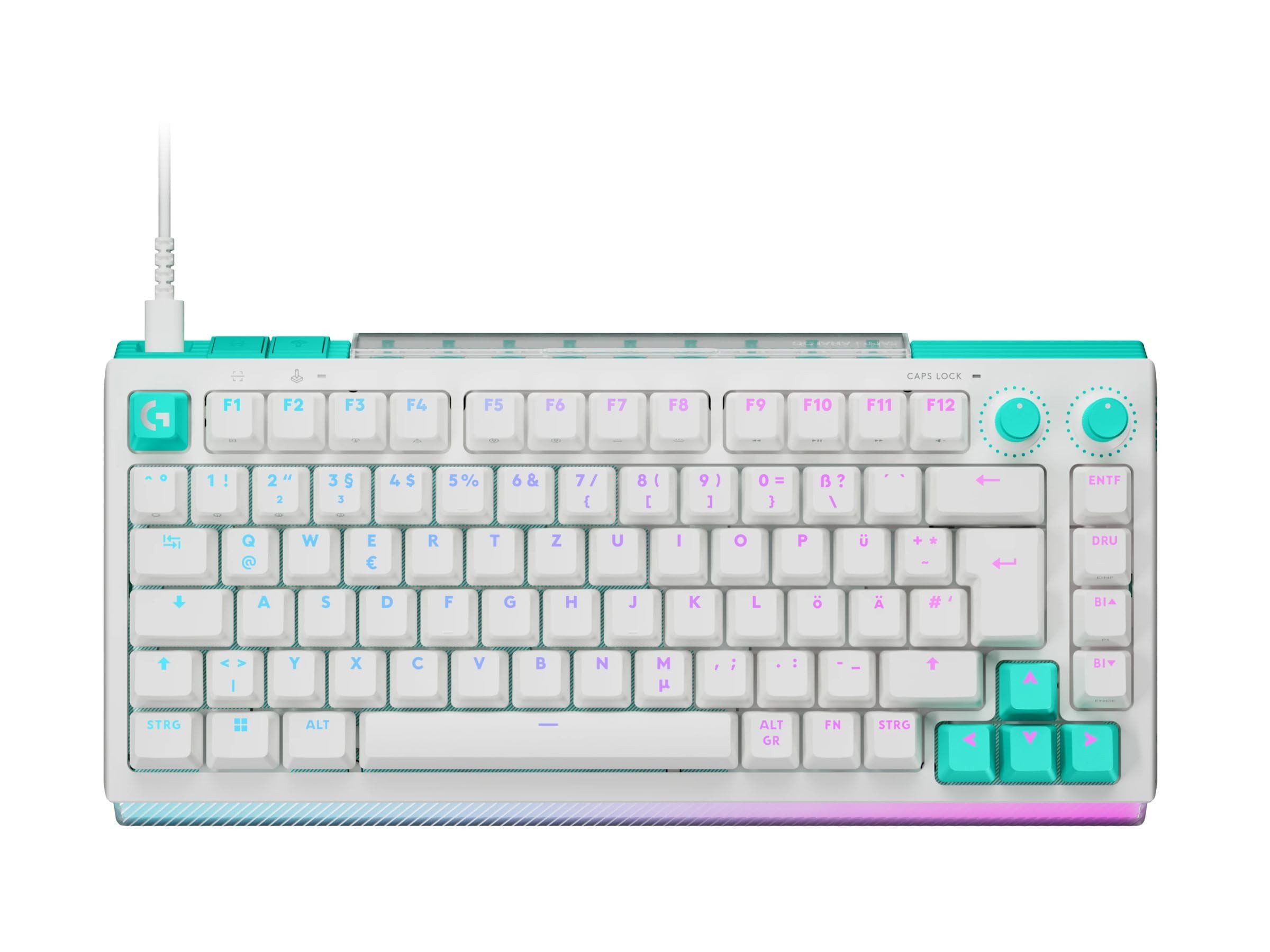 Logitech G512 X 75 White Tastatur (Mech. Gaming-Tastatur mit RGB-Beleuchtung)