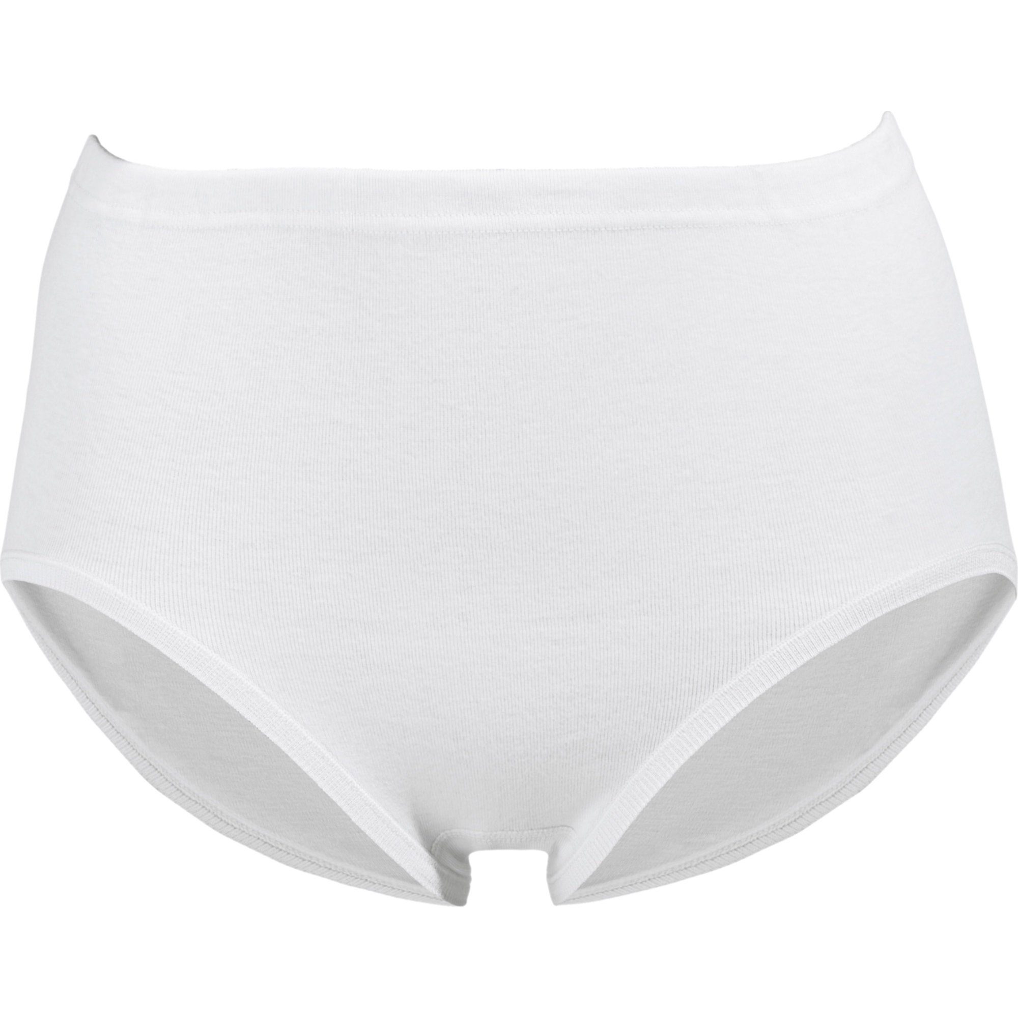 2er-Pack Damen-Taillenslip Feinripp weiß Mey Slip Uni