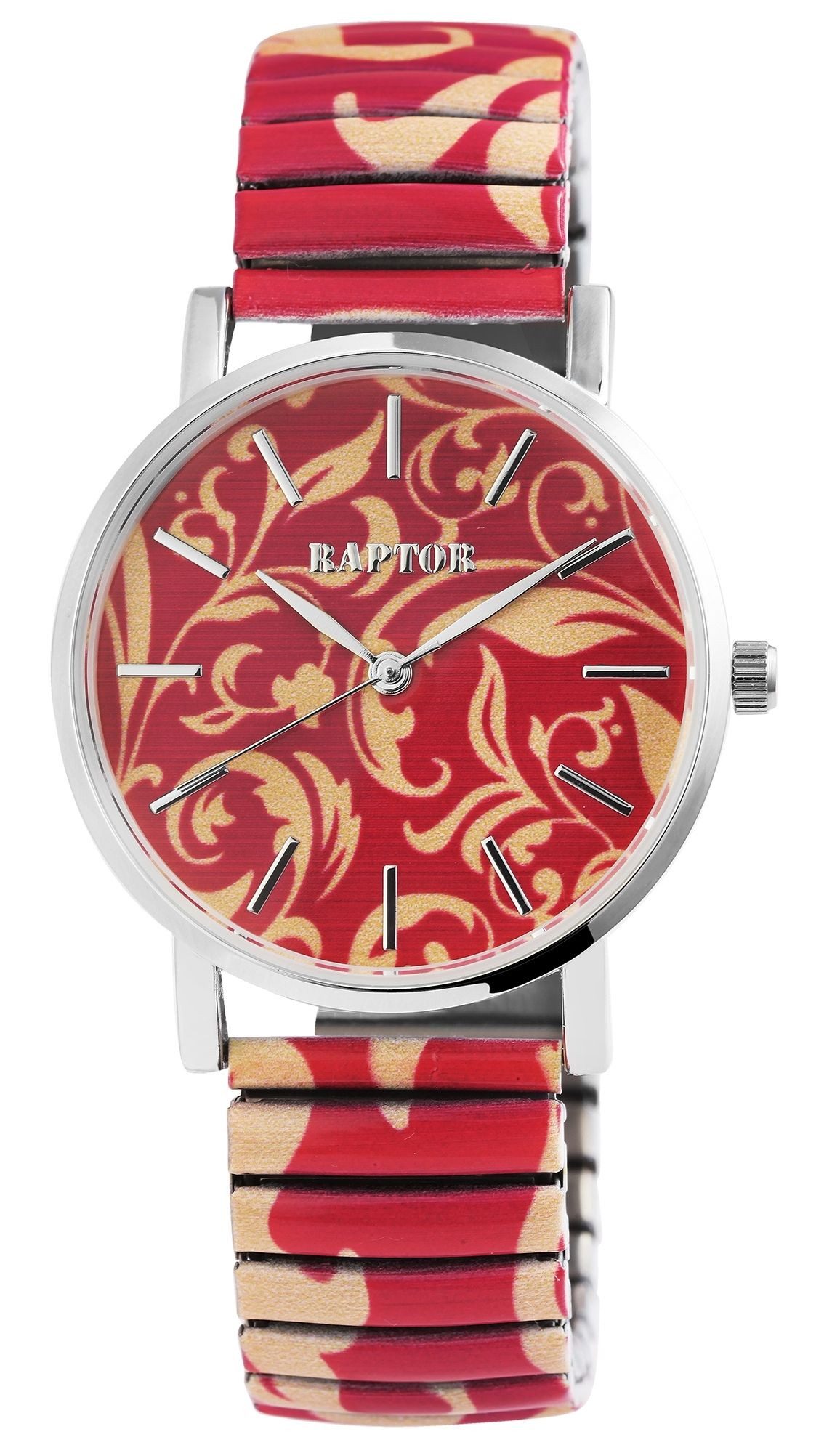 Raptor Quarzuhr Colorful mit Edelstahlzugarmband, 3 ATM, inkl. Geschenkbox