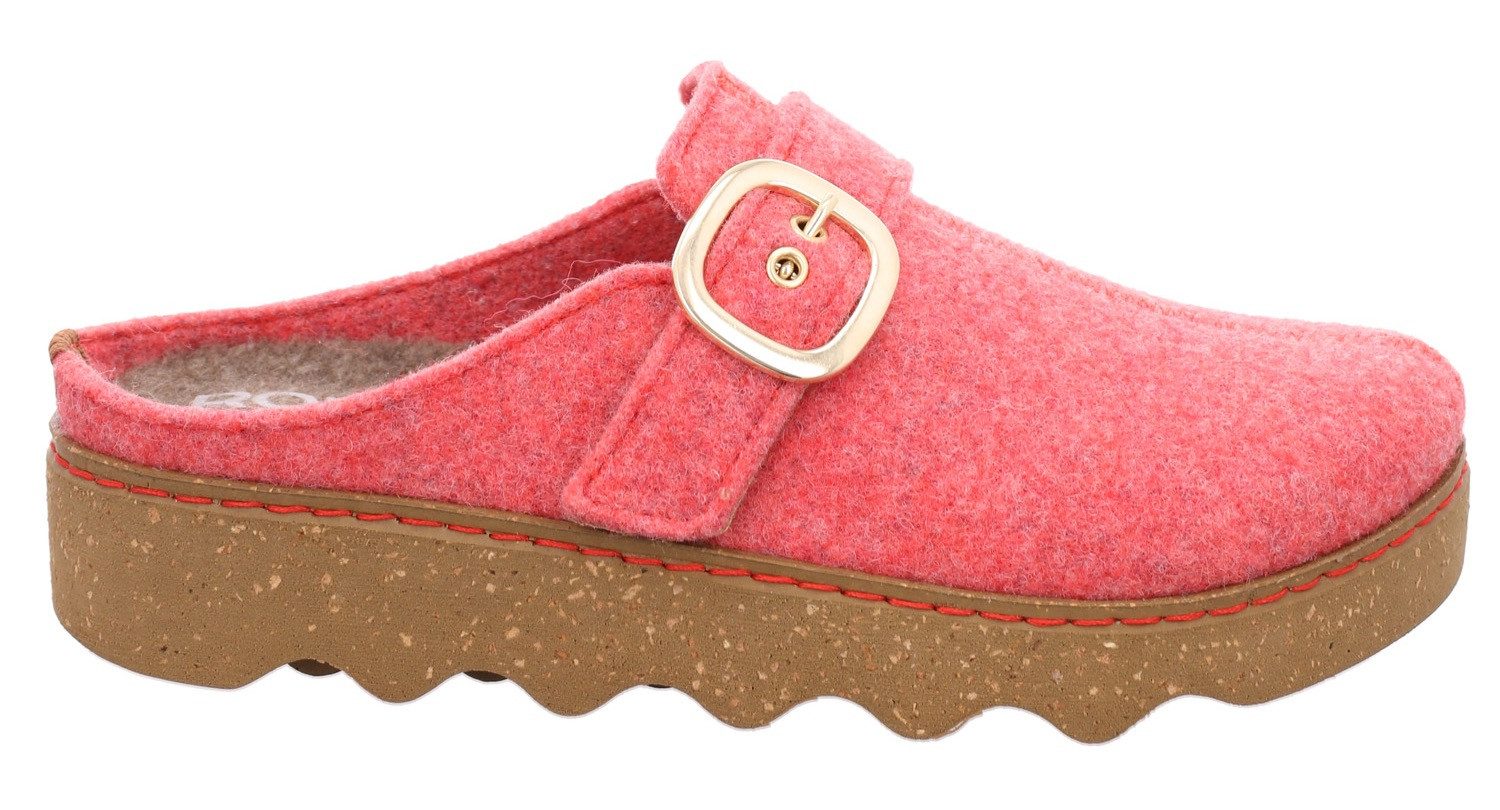 Rohde FOGGIA Pantoffel Hausschuh, Schlappen, Clog mit Plateausohle