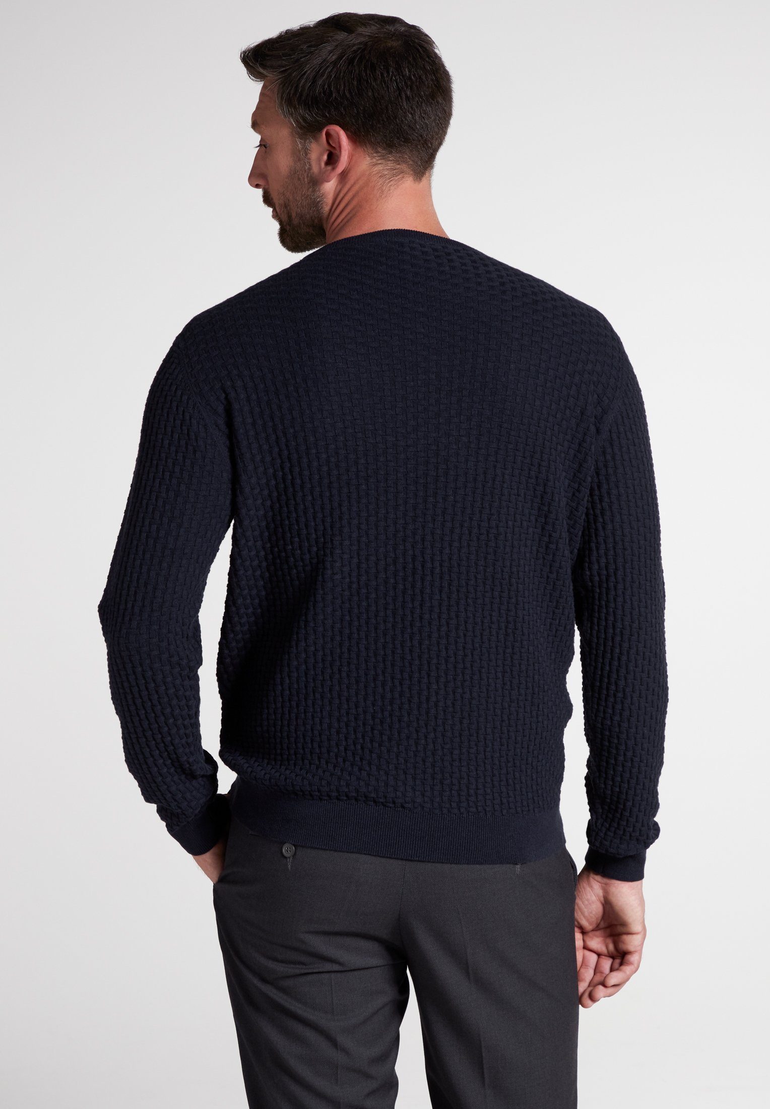 Eterna Strickpullover, Attraktives Flechtmuster