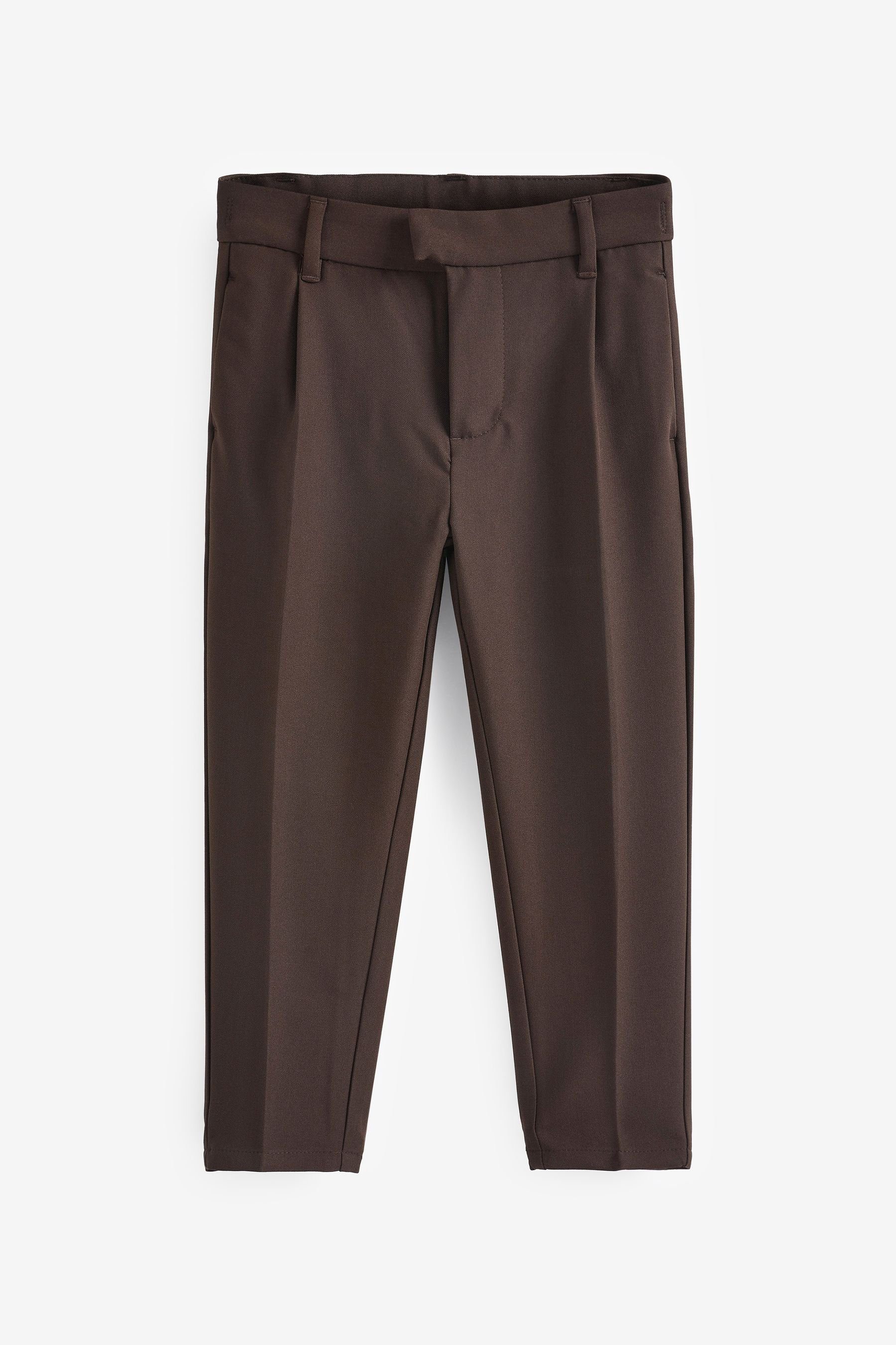 Next Stoffhose Hose mit Bügelfalte (1-tlg) Brown